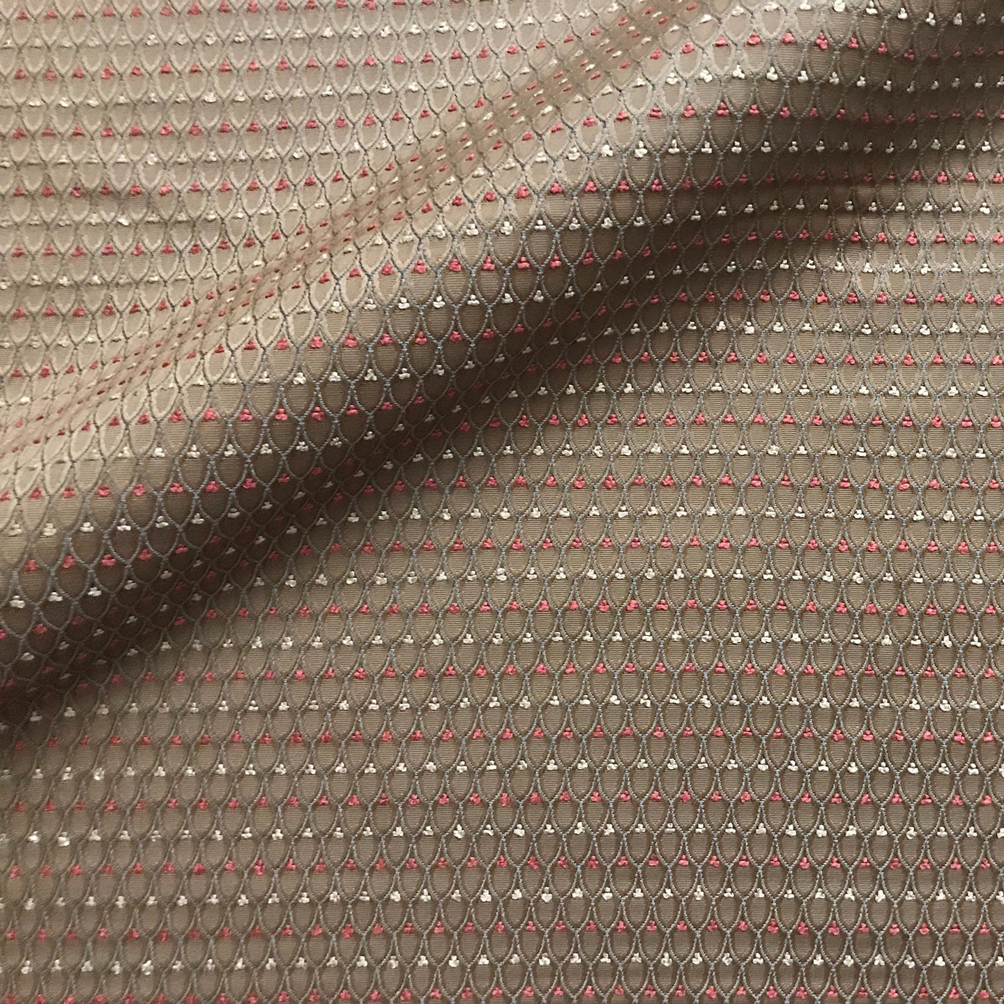 Chocolate Brown and Red Texured Woven Upholstery Fabric 54"