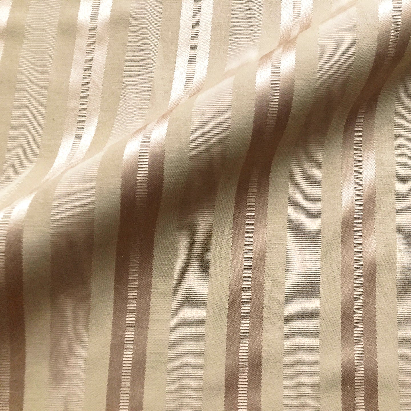 Gold Silk Striped Upholstery Fabric