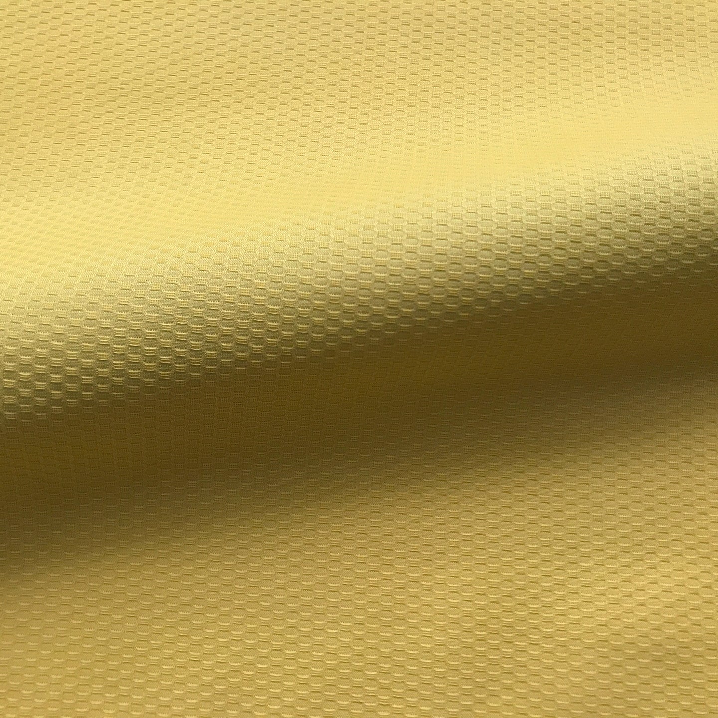 Solid Canary Yellow Oval Textured Fabric