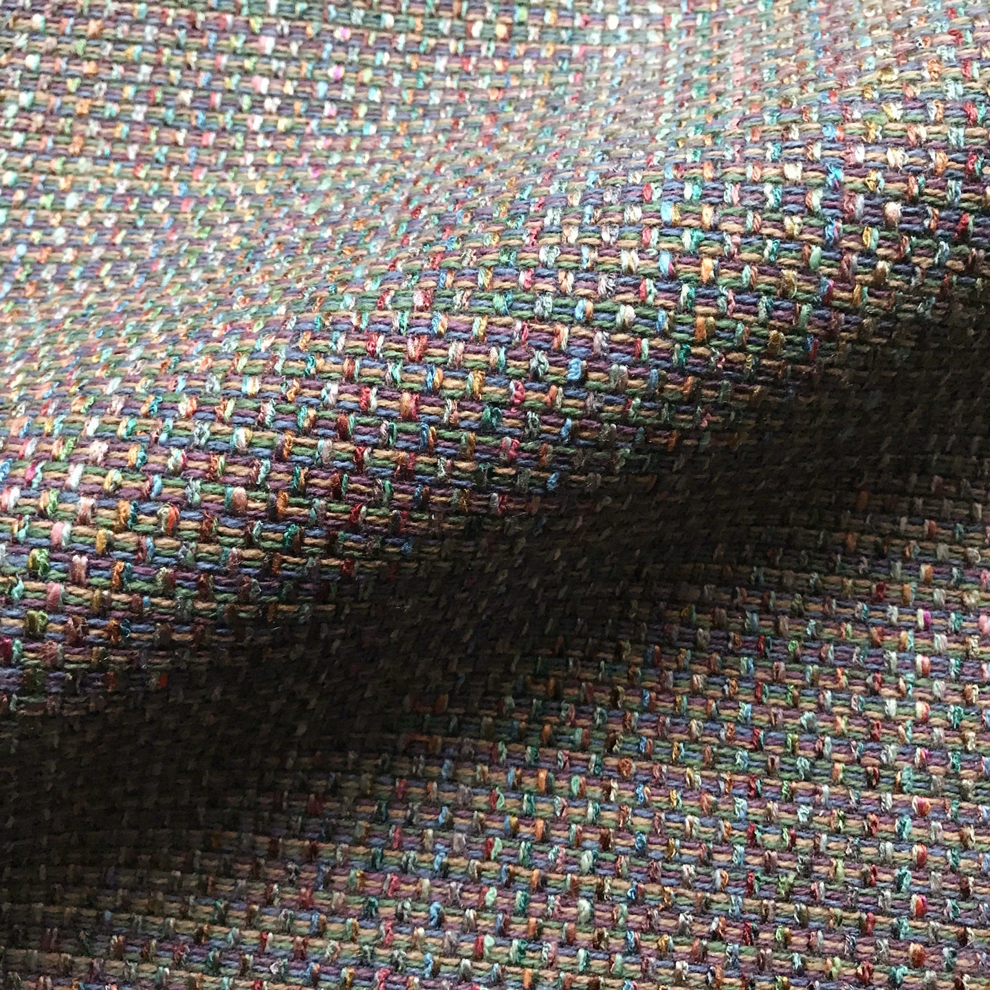 Brown Retro Textured Woven Upholstery Fabric 54"
