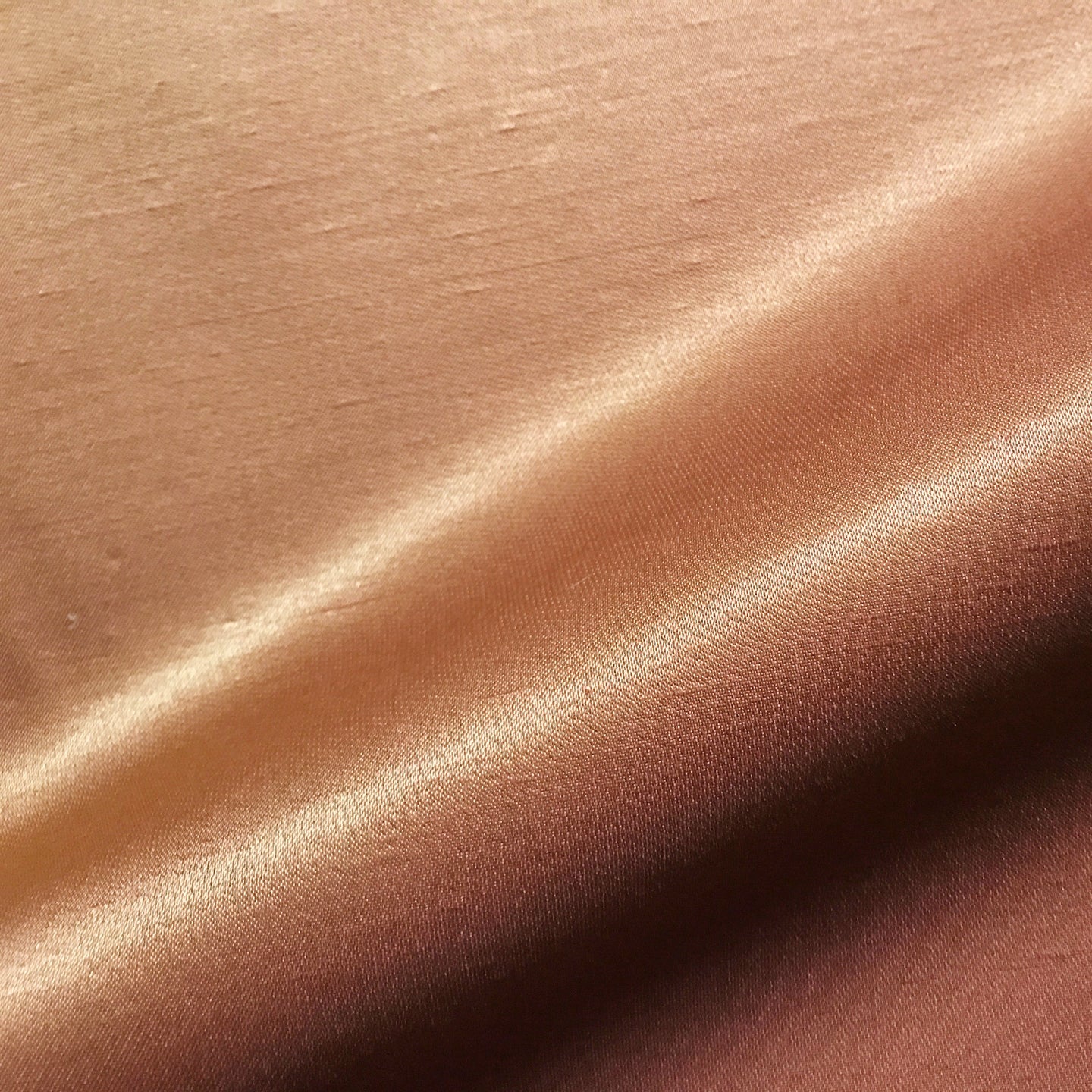 Copper Solid Faux Silk Upholstery Fabric 42"