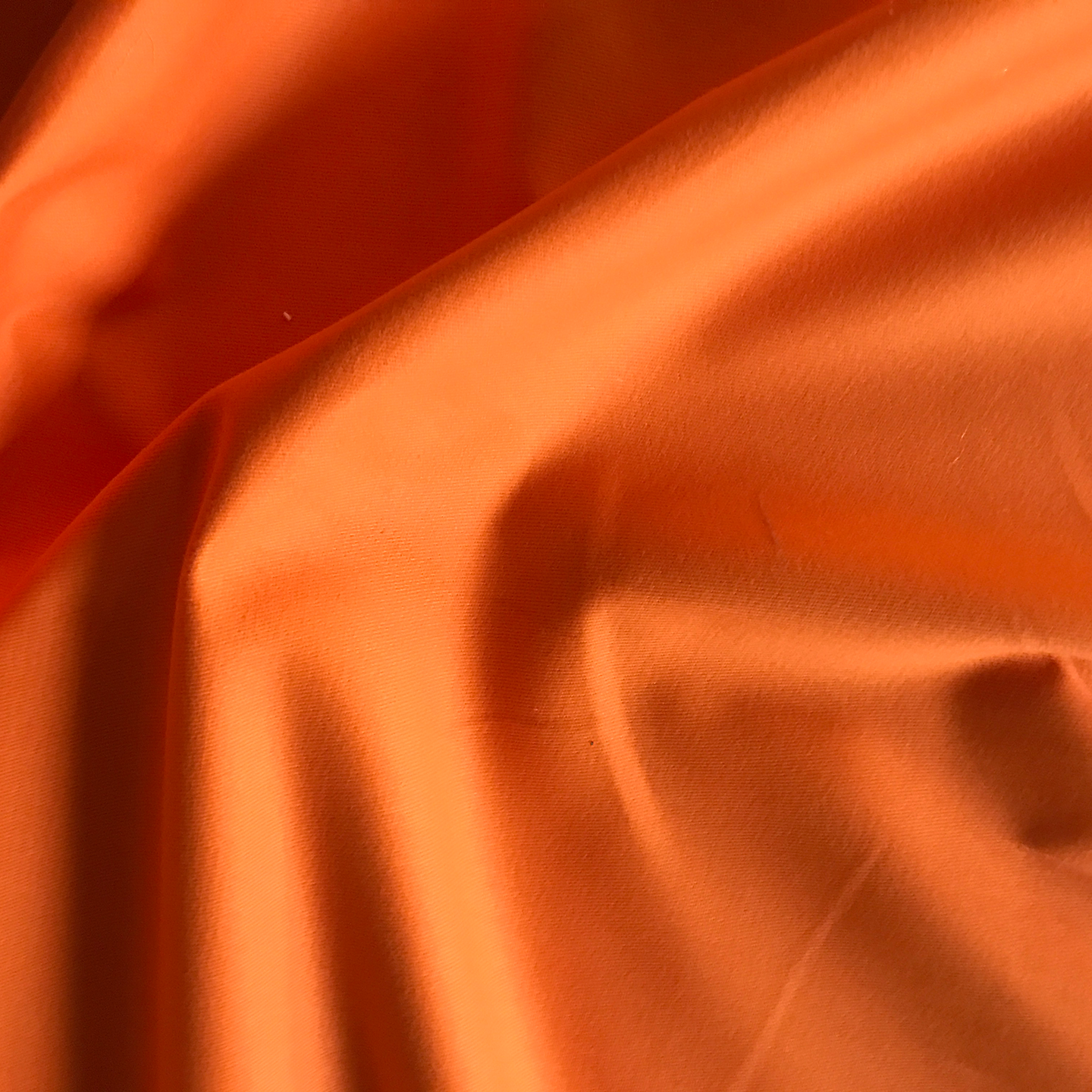 Pumpkin Orange Cotton Upholstery Fabric