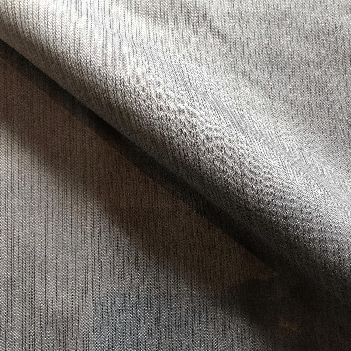 Navy Striped Threading Upholstery Fabric