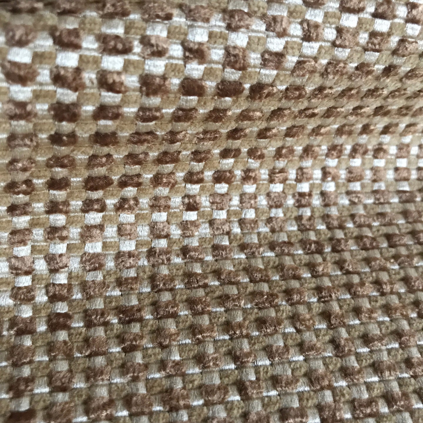 Taupe Textured Woven Upholstery Fabric - 54"