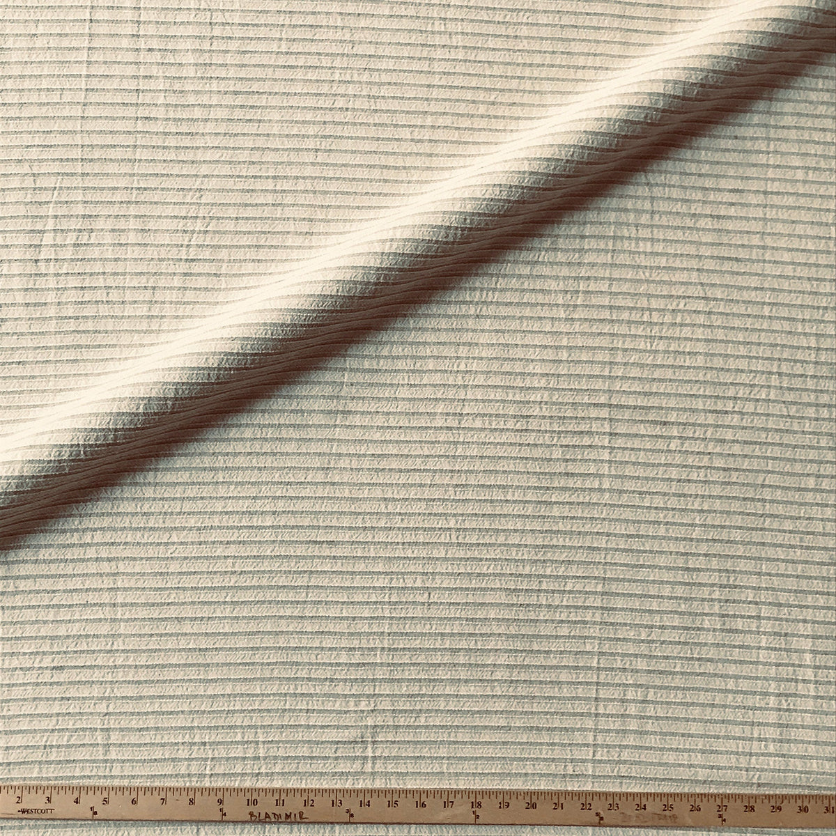 Wheat Traditional Stripe Chenille Upholstery Fabric 54" – The Fabric ...