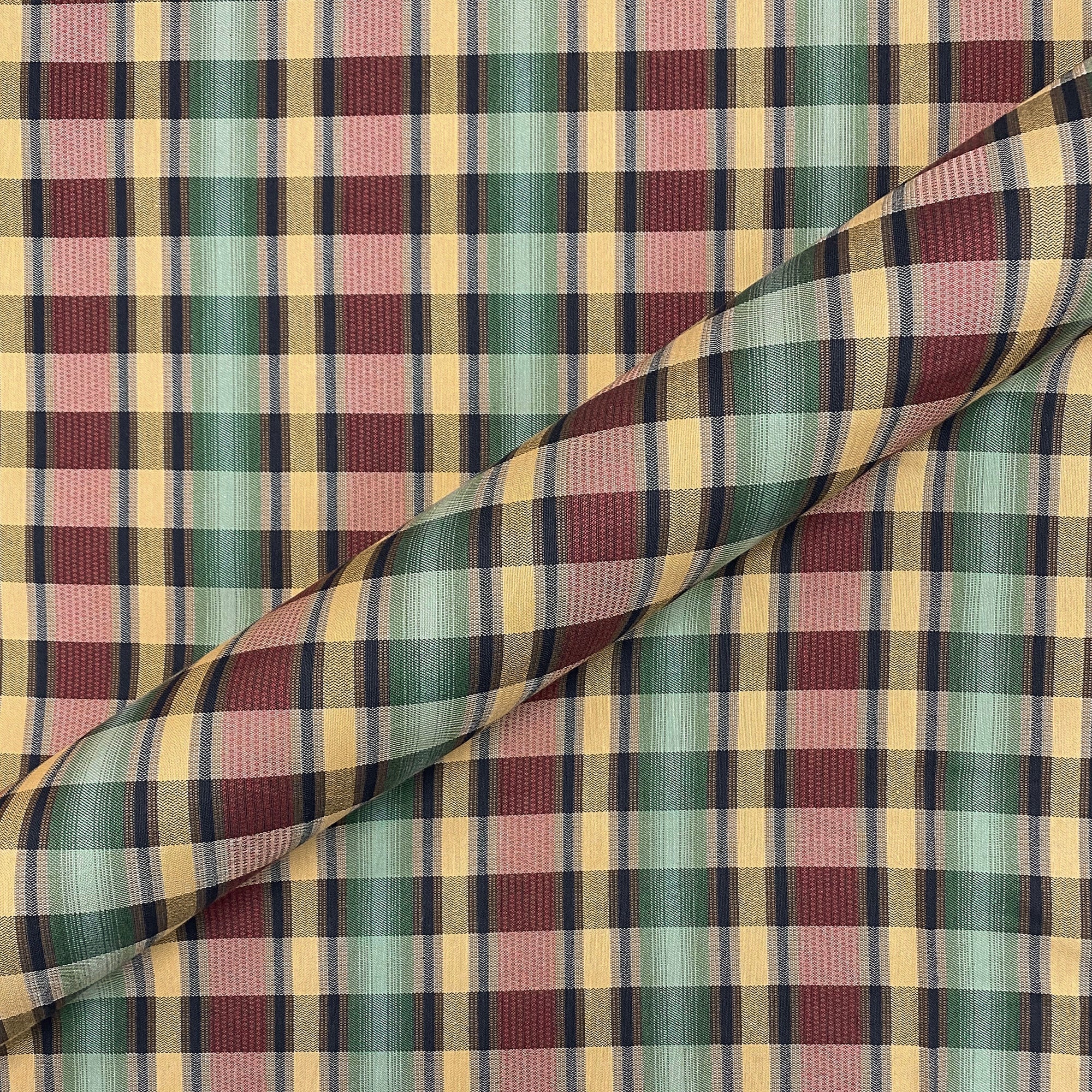 Wellesley Cotton Blend Plaid Upholstery Fabric 54"