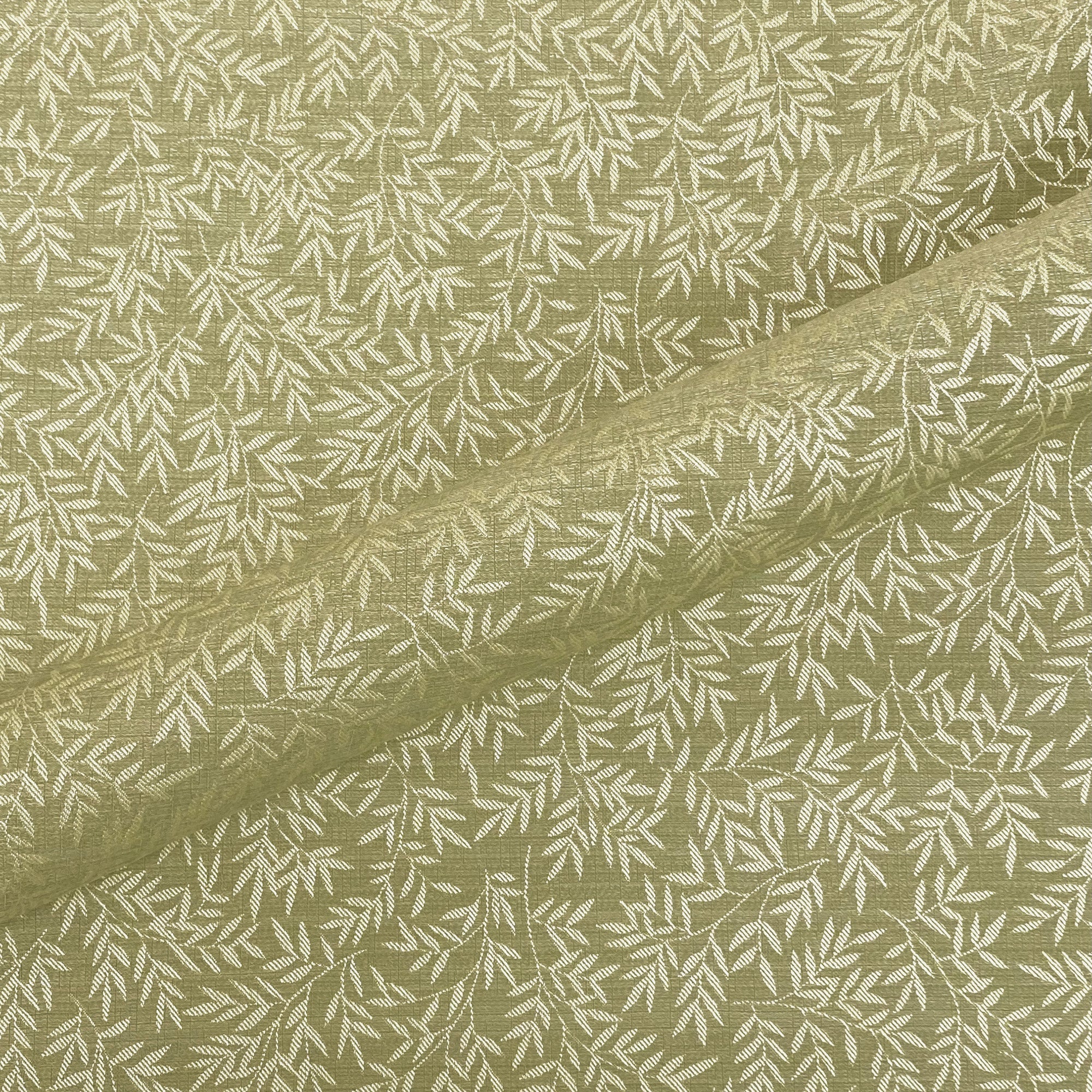 Sage Green Foliage Upholstery Fabric 54"