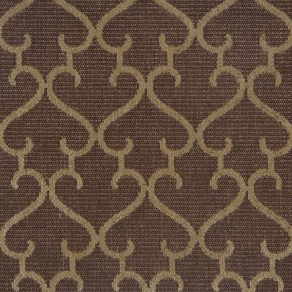 Brown Beige Patterned Upholstery Fabric