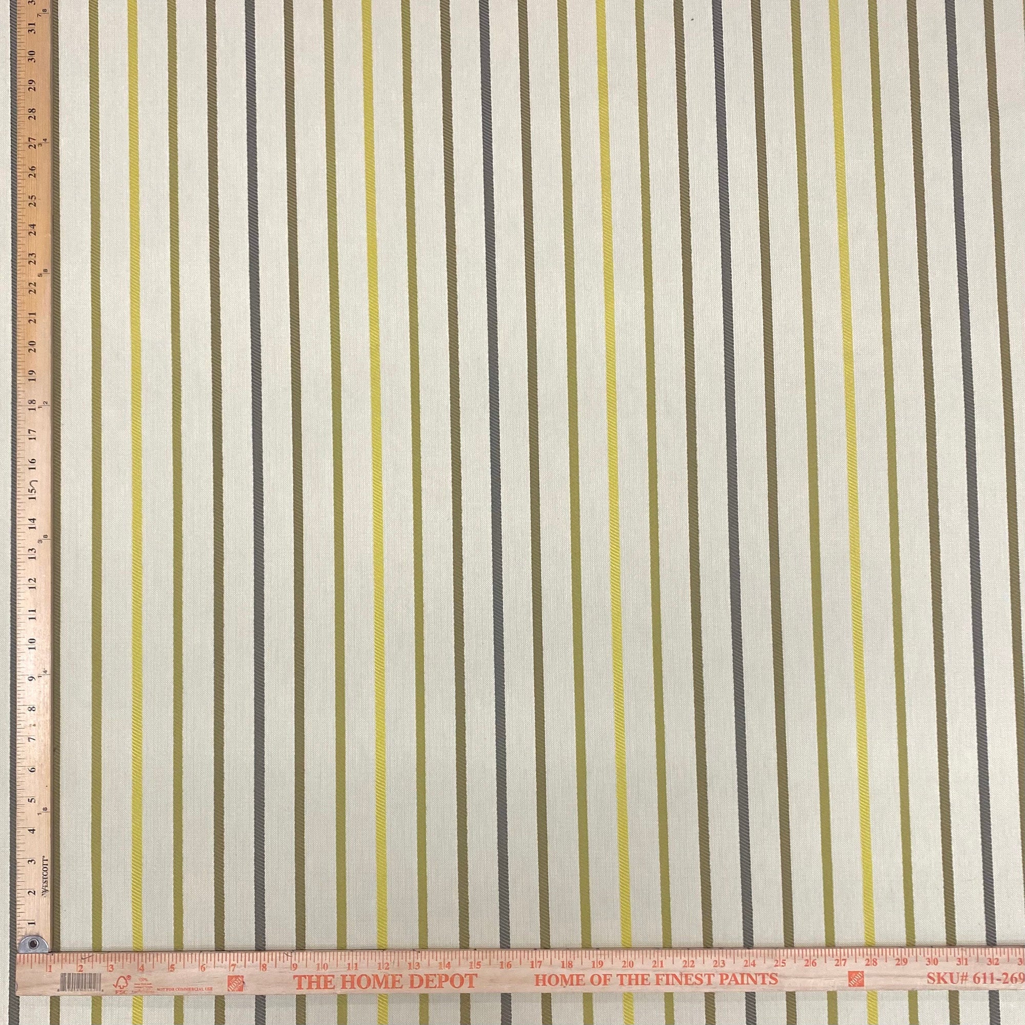 Mulcolor Striped Woven Upholstery Fabric 54"