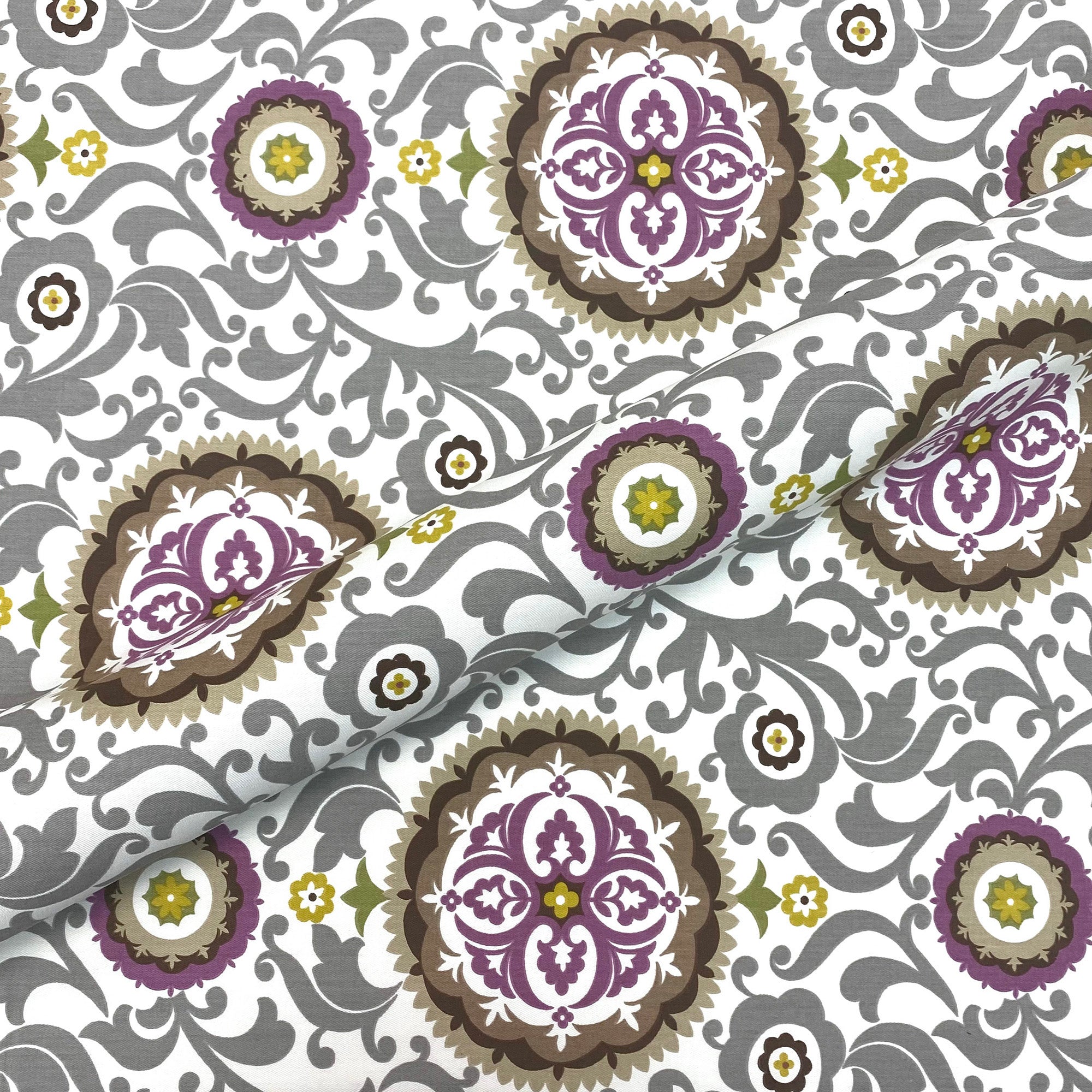 Girls 100% Cotton Medallion Upholstery Fabric 54"
