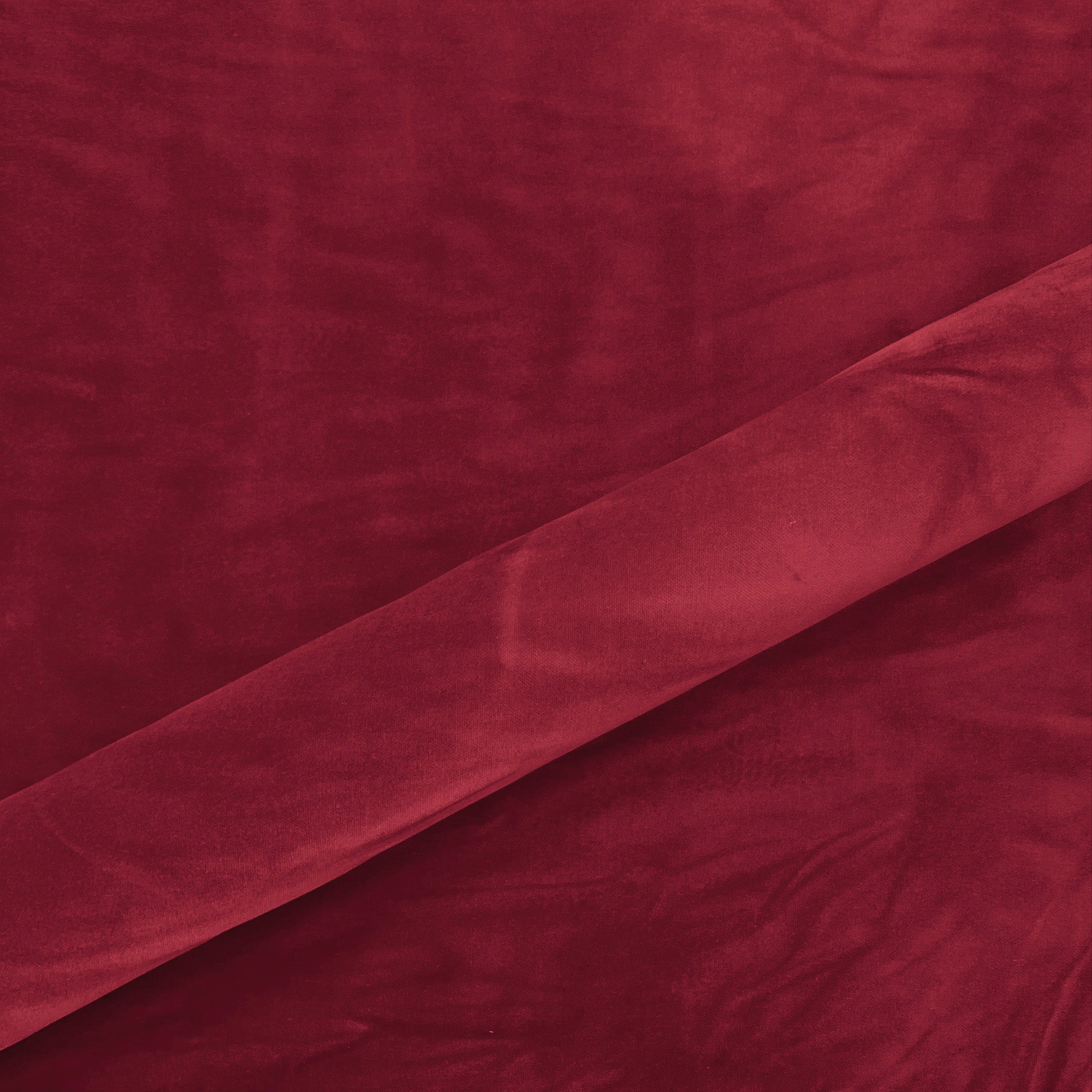 Red Traditional Christmas Velvet Upholstery Fabric 60"