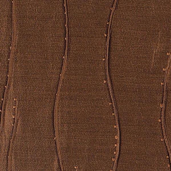 Chocolate Brown Decorative Pleated Upholstery Fabric