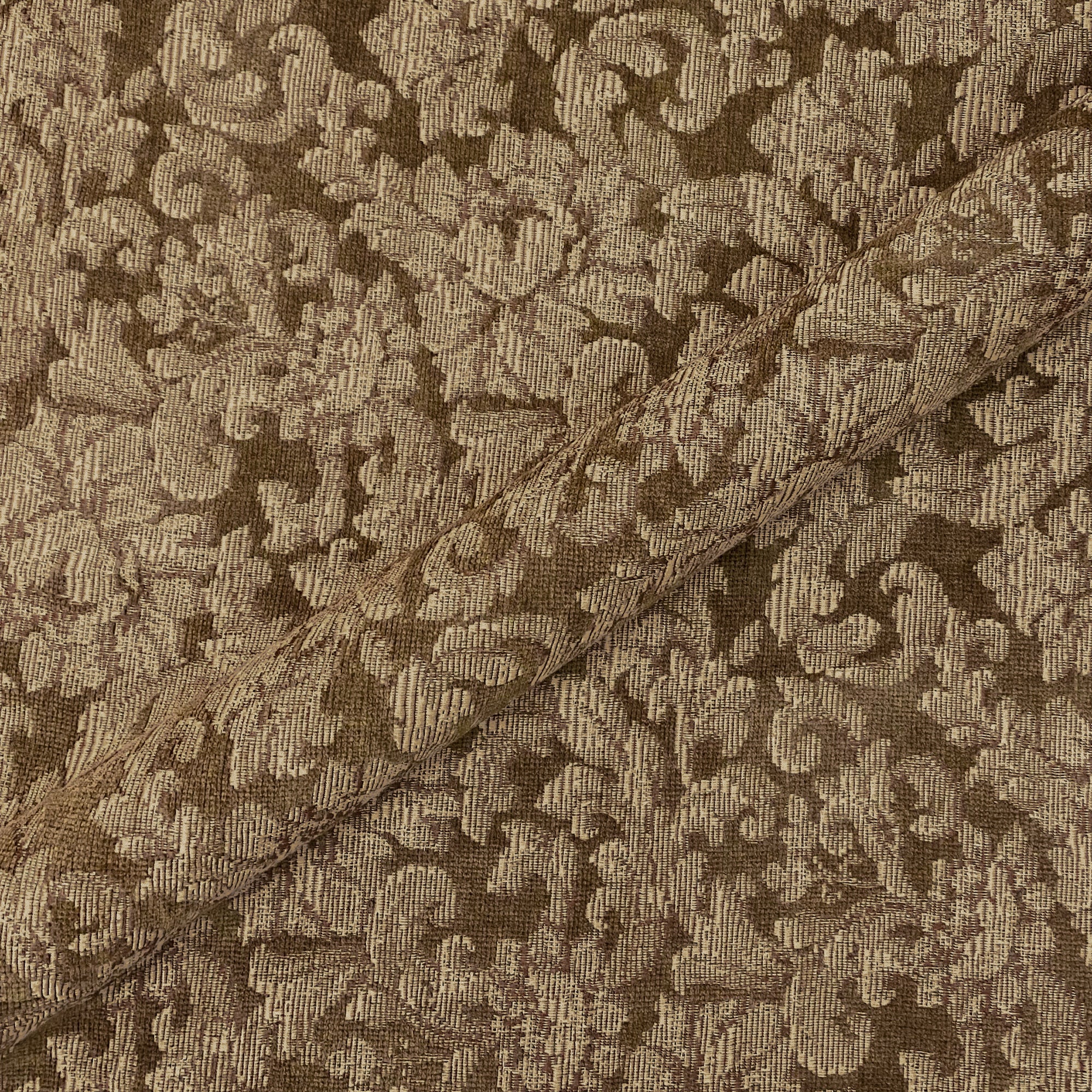 Camelot Green Floral Chenille Upholstery Fabric 54"