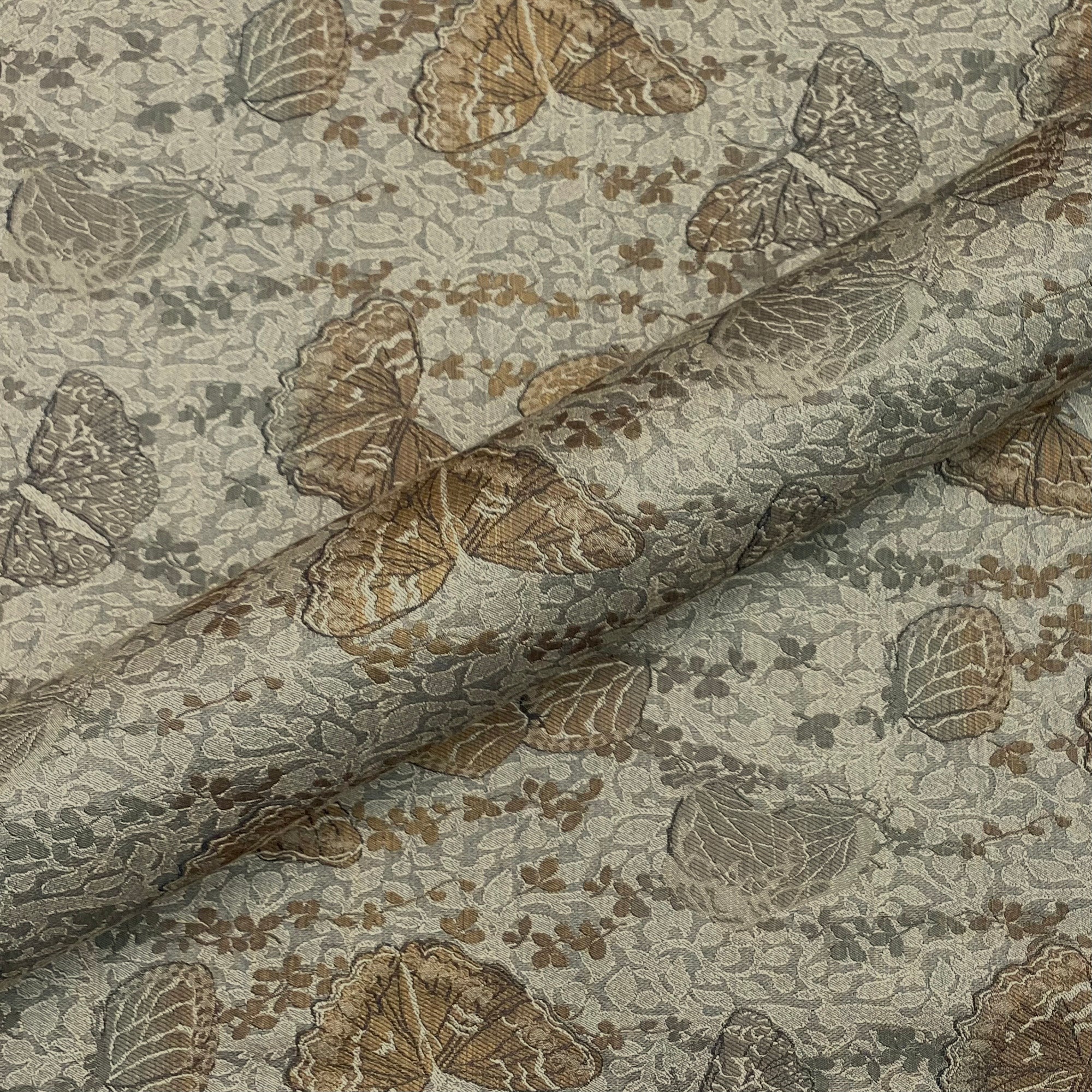 Lafayette Metallic Butterfly Jacquard Upholstery Fabric 54"