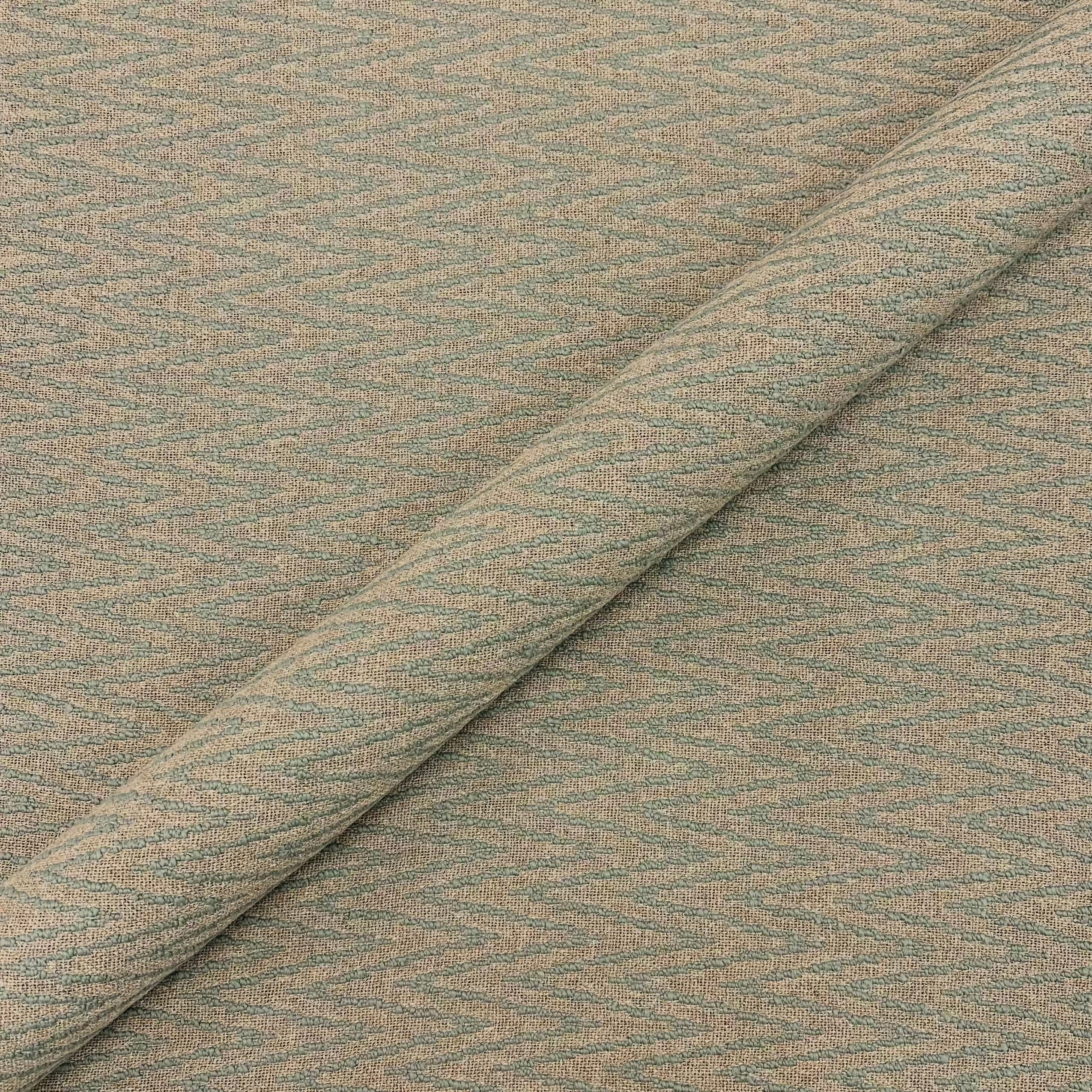 Terra Frost Retro Geometric Upholstery Fabric 54"