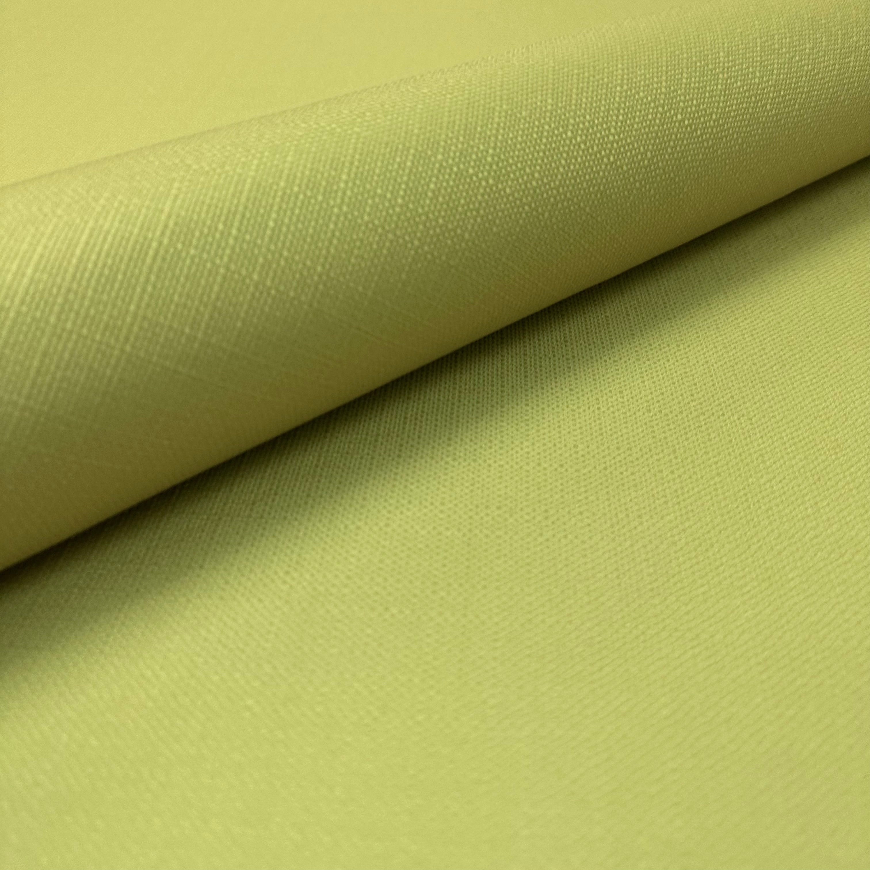Lime mid century Solid Cotton Fabric 52"