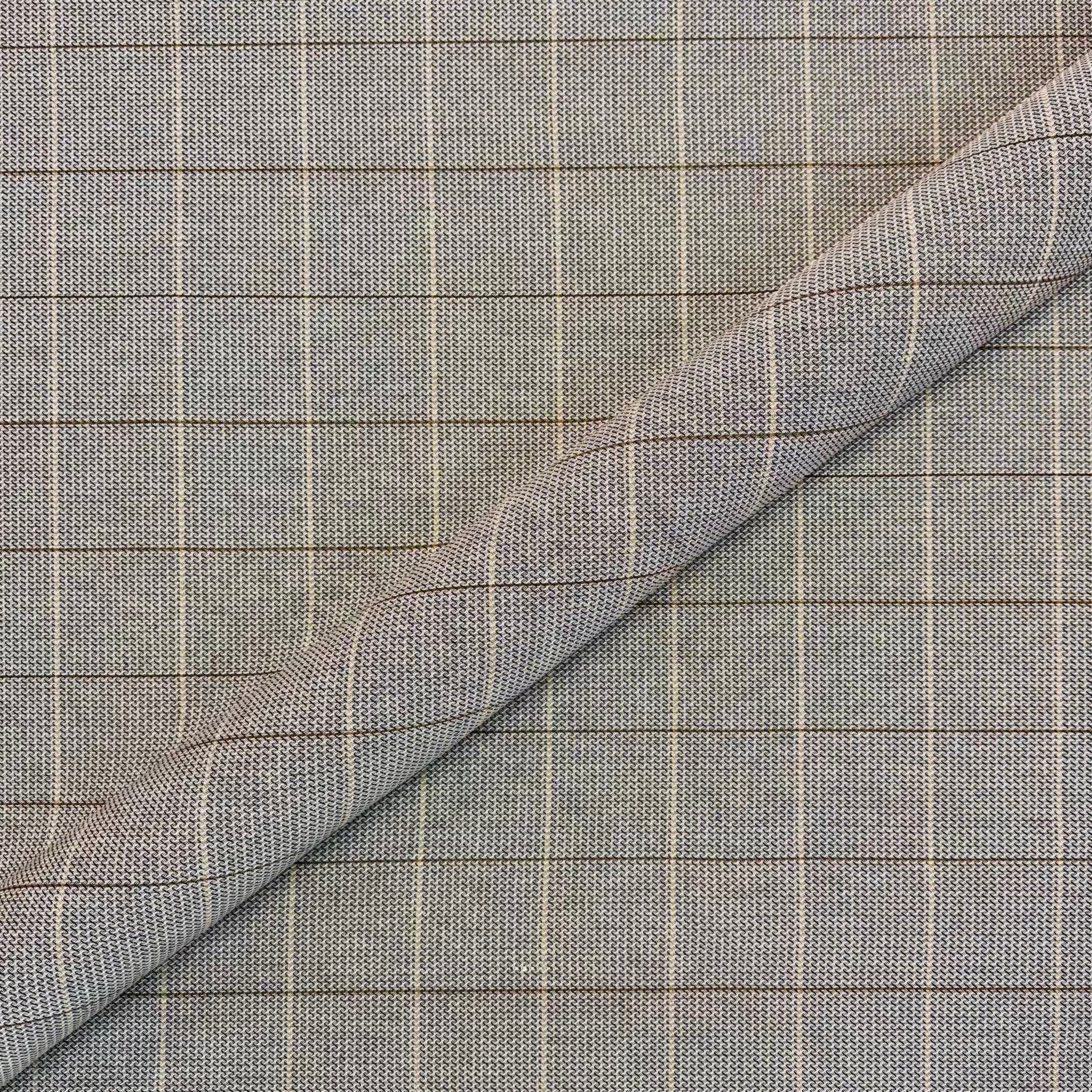 Country Tan/Brown Rustic Plaid Jacquard Fabric 59"