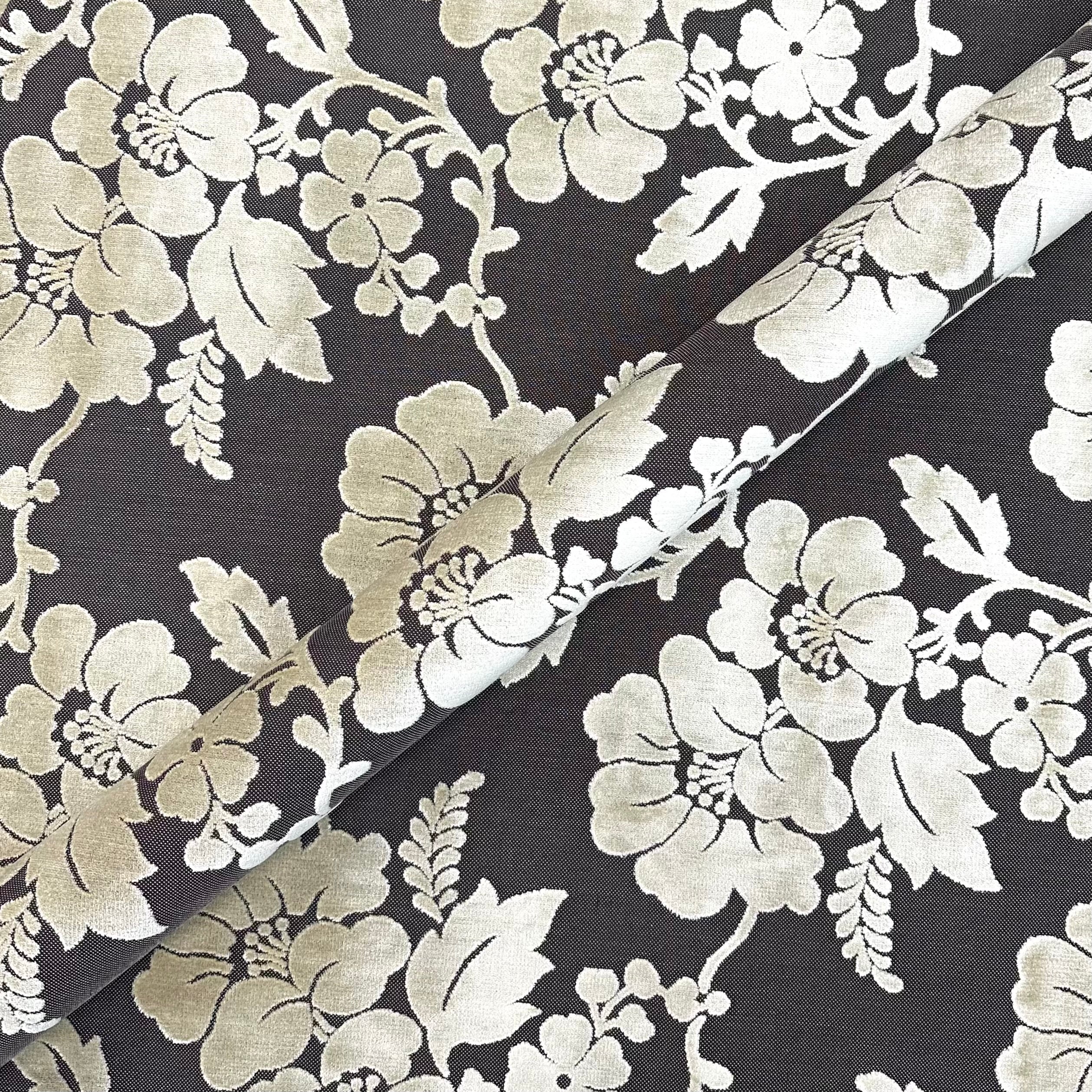 Enchanted Floral Textured Chenille Upholstery Fabric 56"