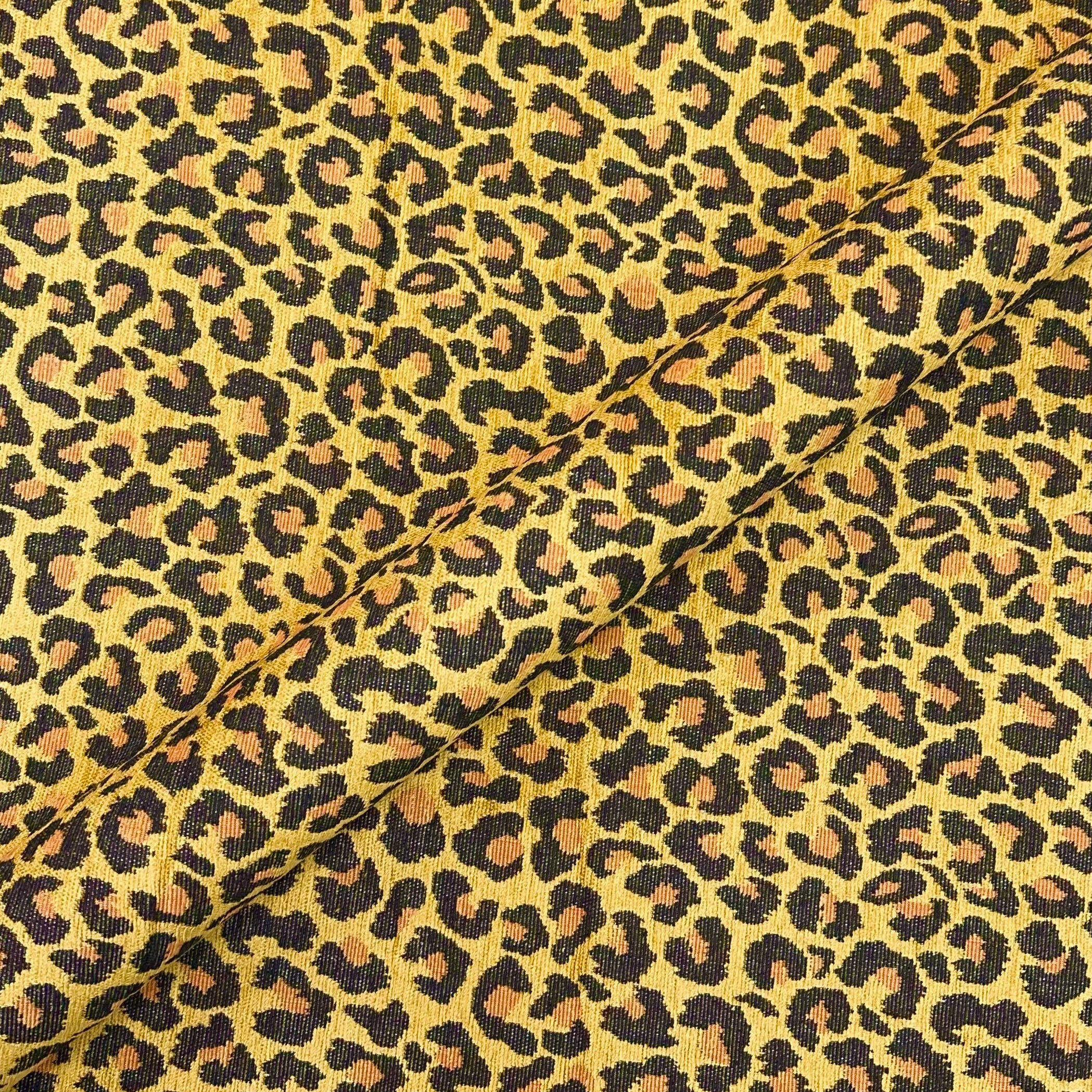 Chester Leopard Jacquard Upholstery Fabric 54"