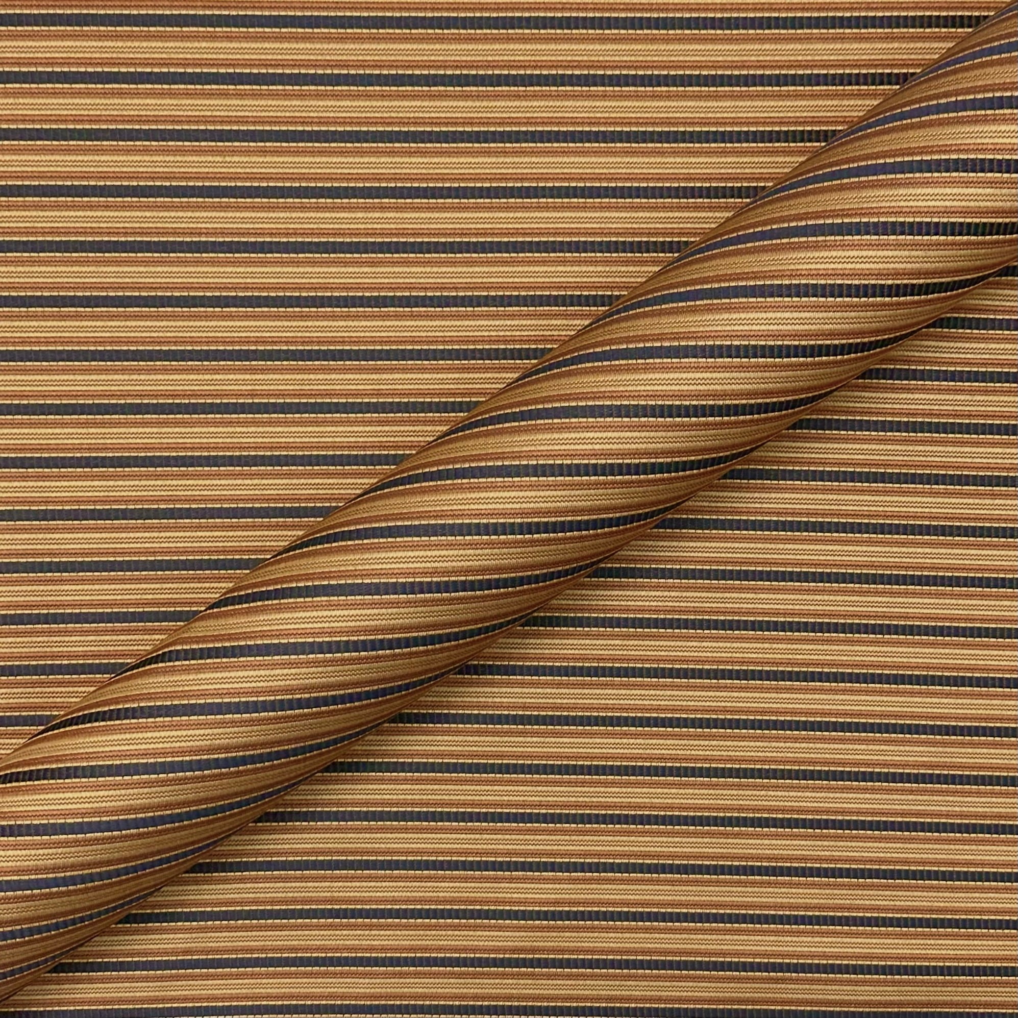Brown Trifaldi Retro Striped fabric 54"