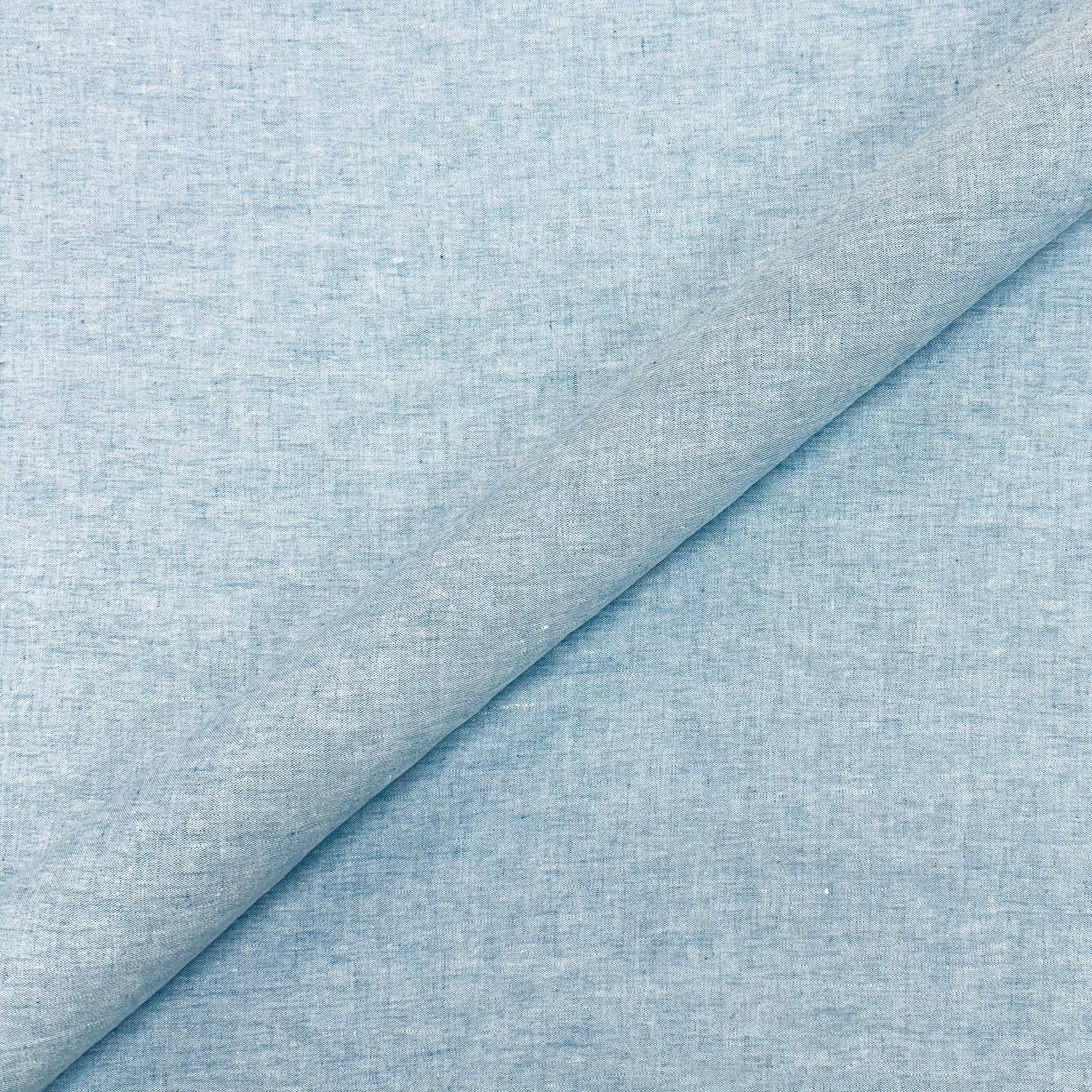 Bistro Blue Chambray Fabric 54"