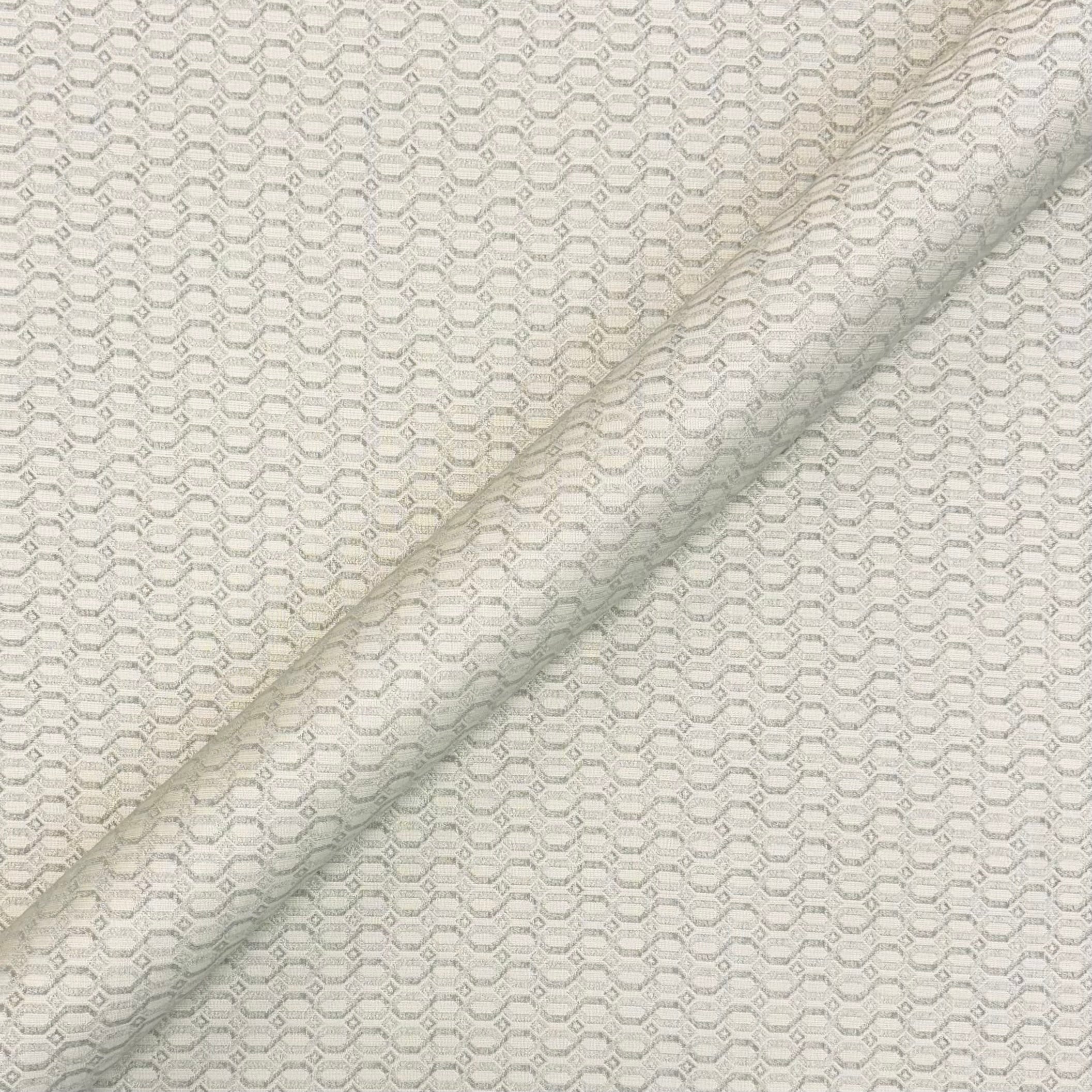 Merola Gray/Ivory Mod Geometric Fabric 56"