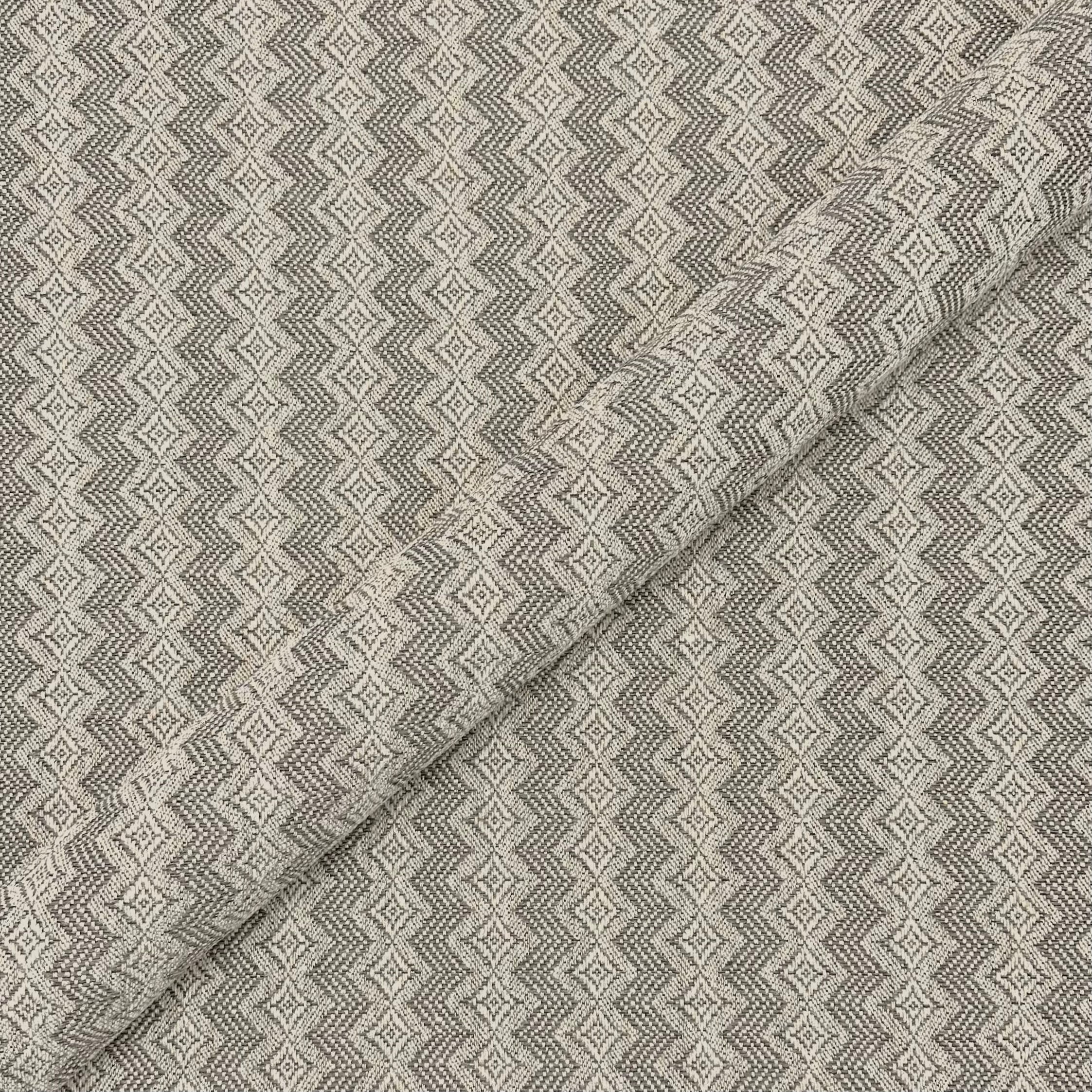 Neutral Contemporary Aztec Upholstery Fabric 54"