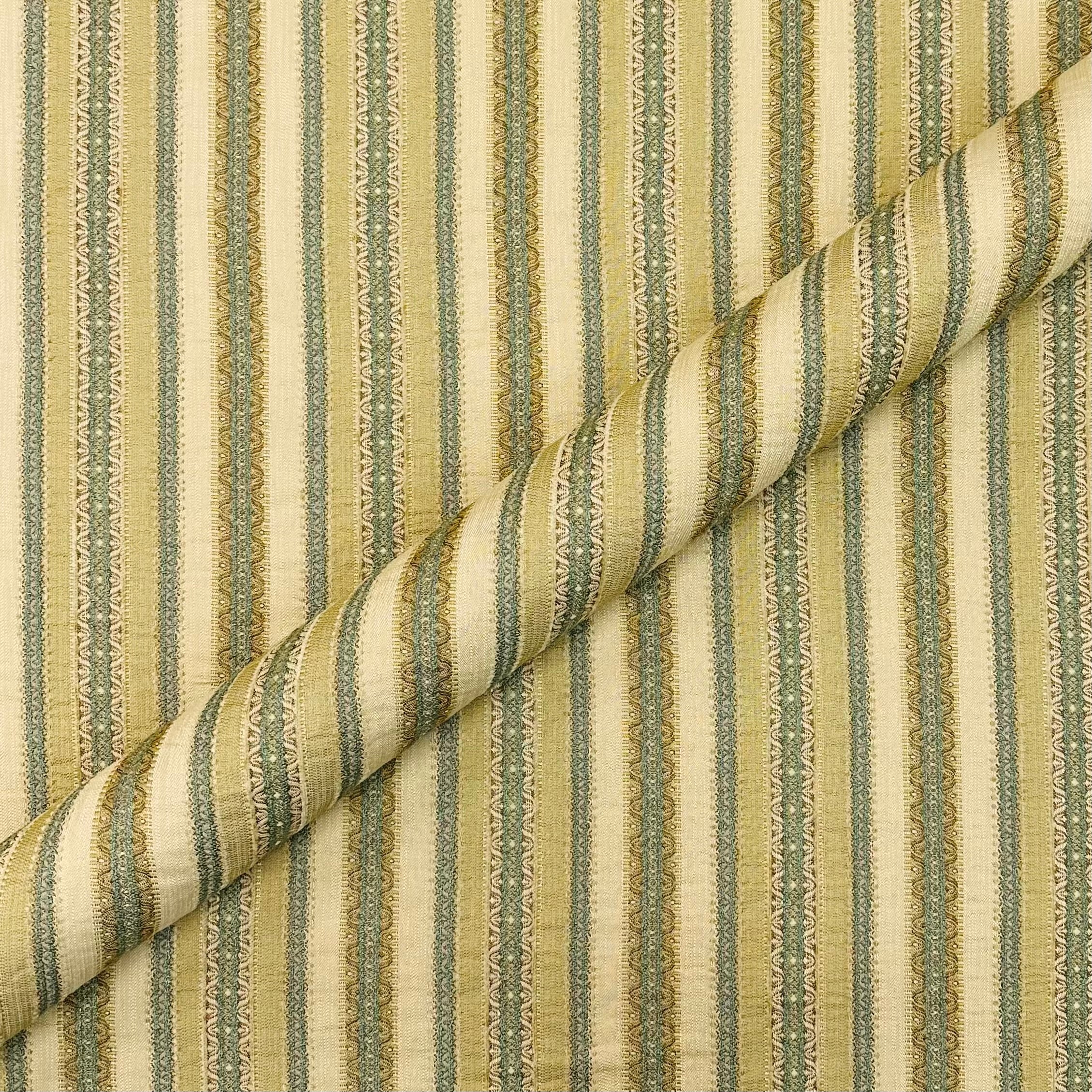 Haven hill Spring striped traditional Upholstery Fabric 54"