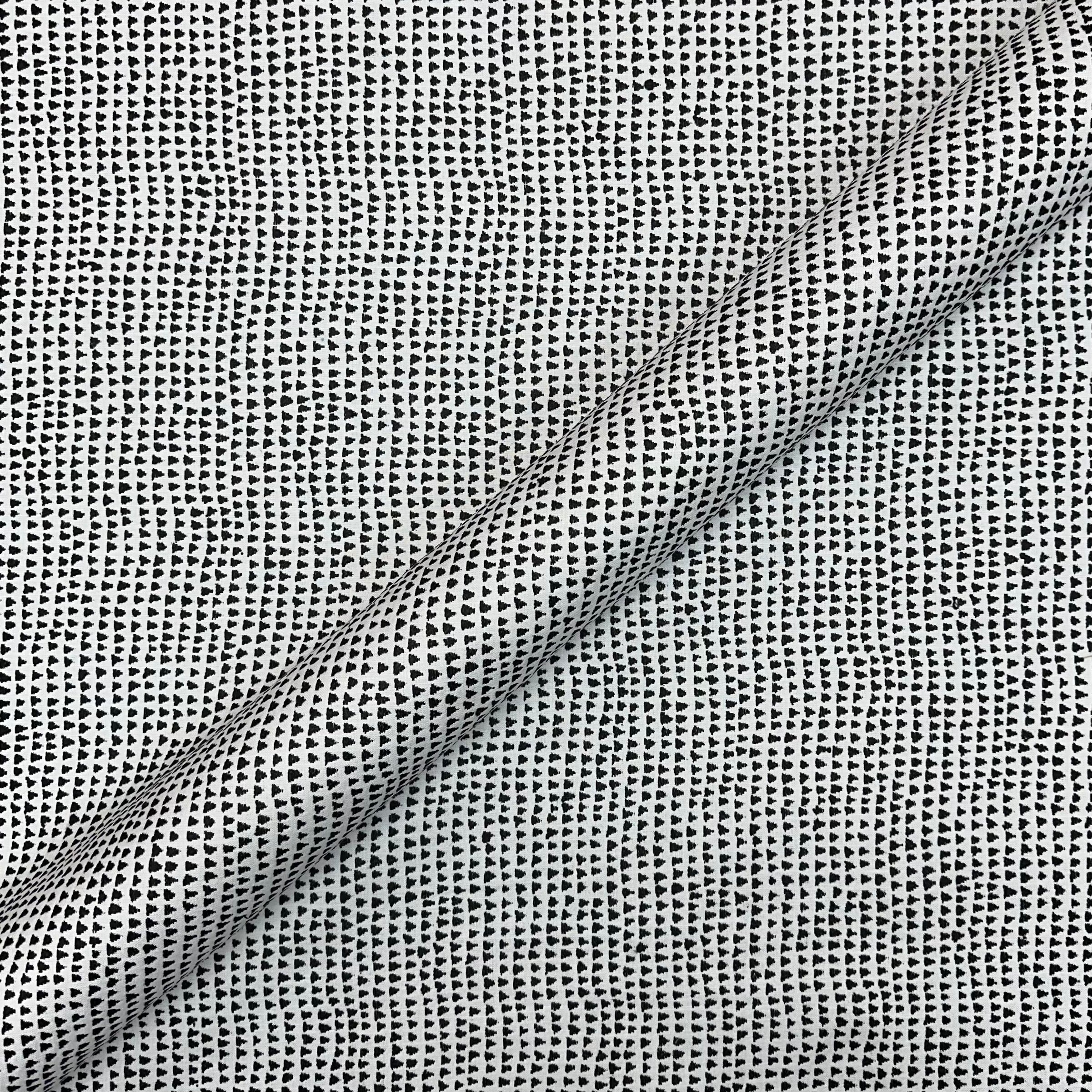 White & Black Tribal Jacquard Upholstery Fabric 58"