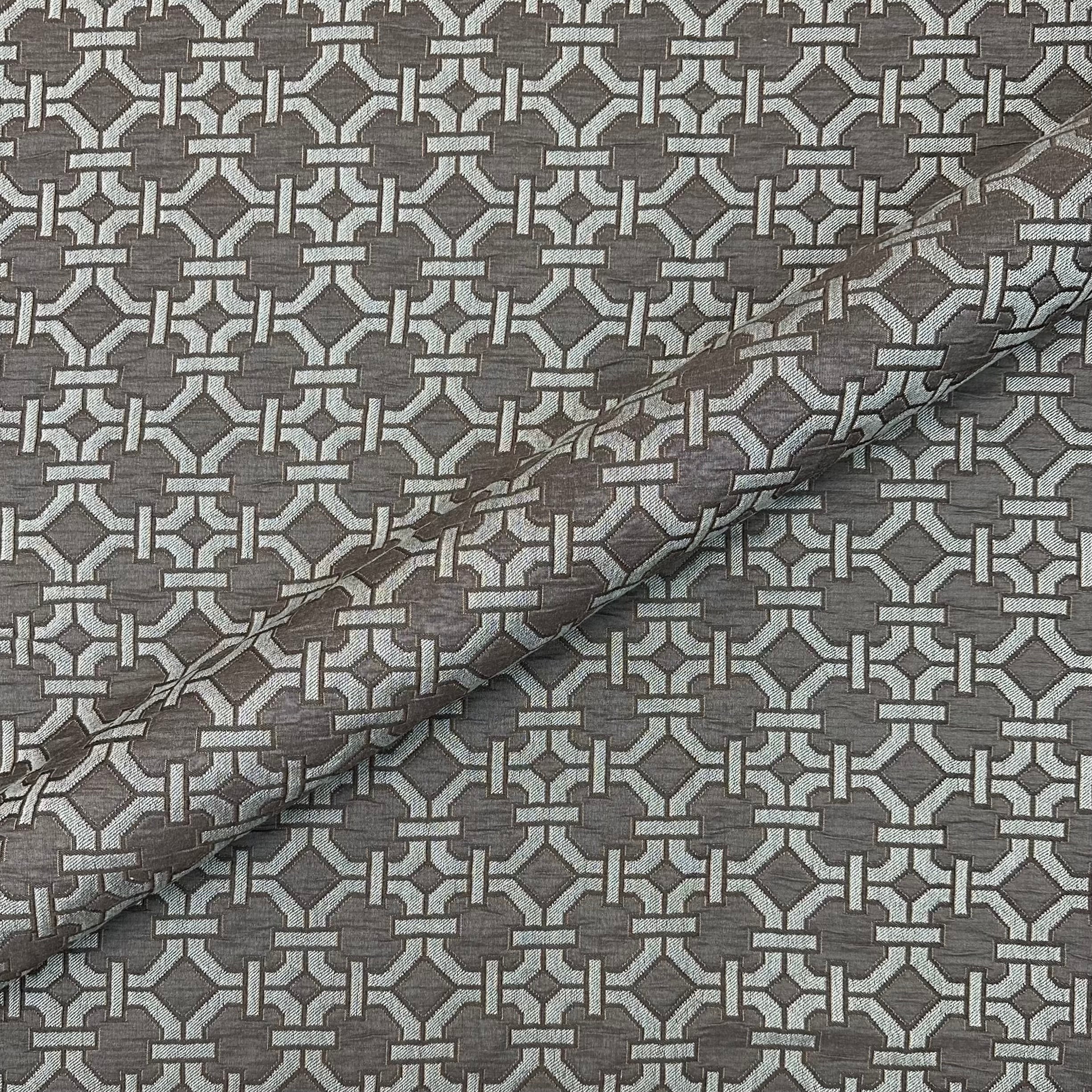 Gray Tonkin Espresso upholstery fabric 54"