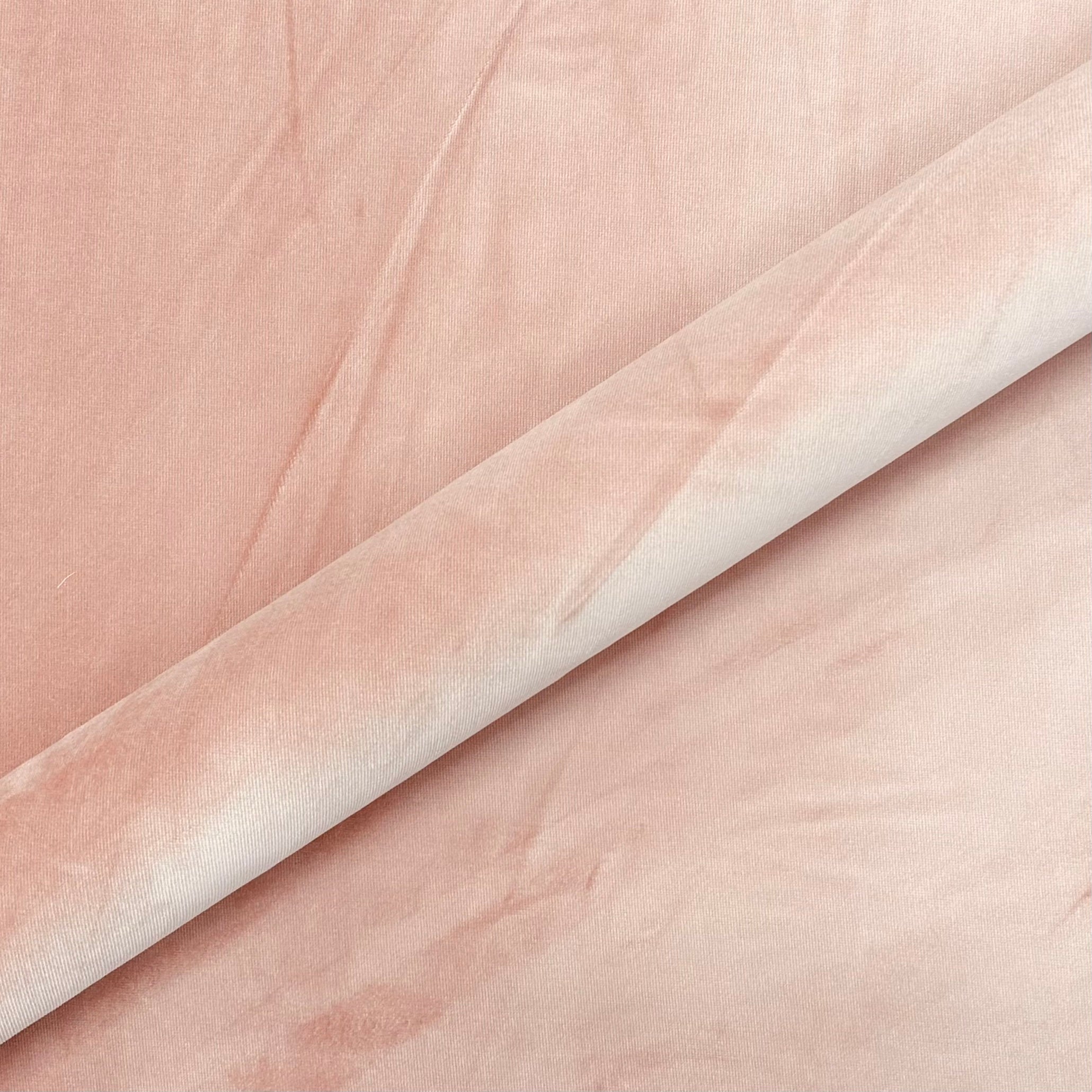 Blush Pink Girls Solid Velvet Fabric 54"