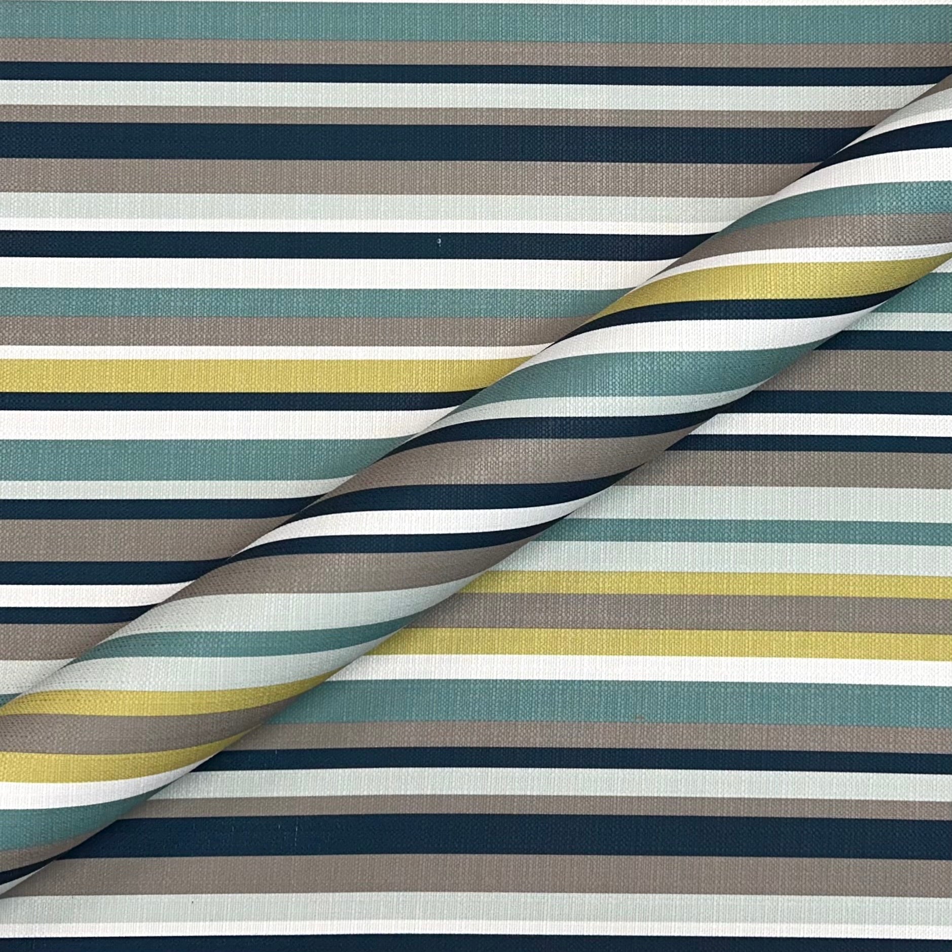 Contemporary Multicolor Stripe Canvas Fabric 54"