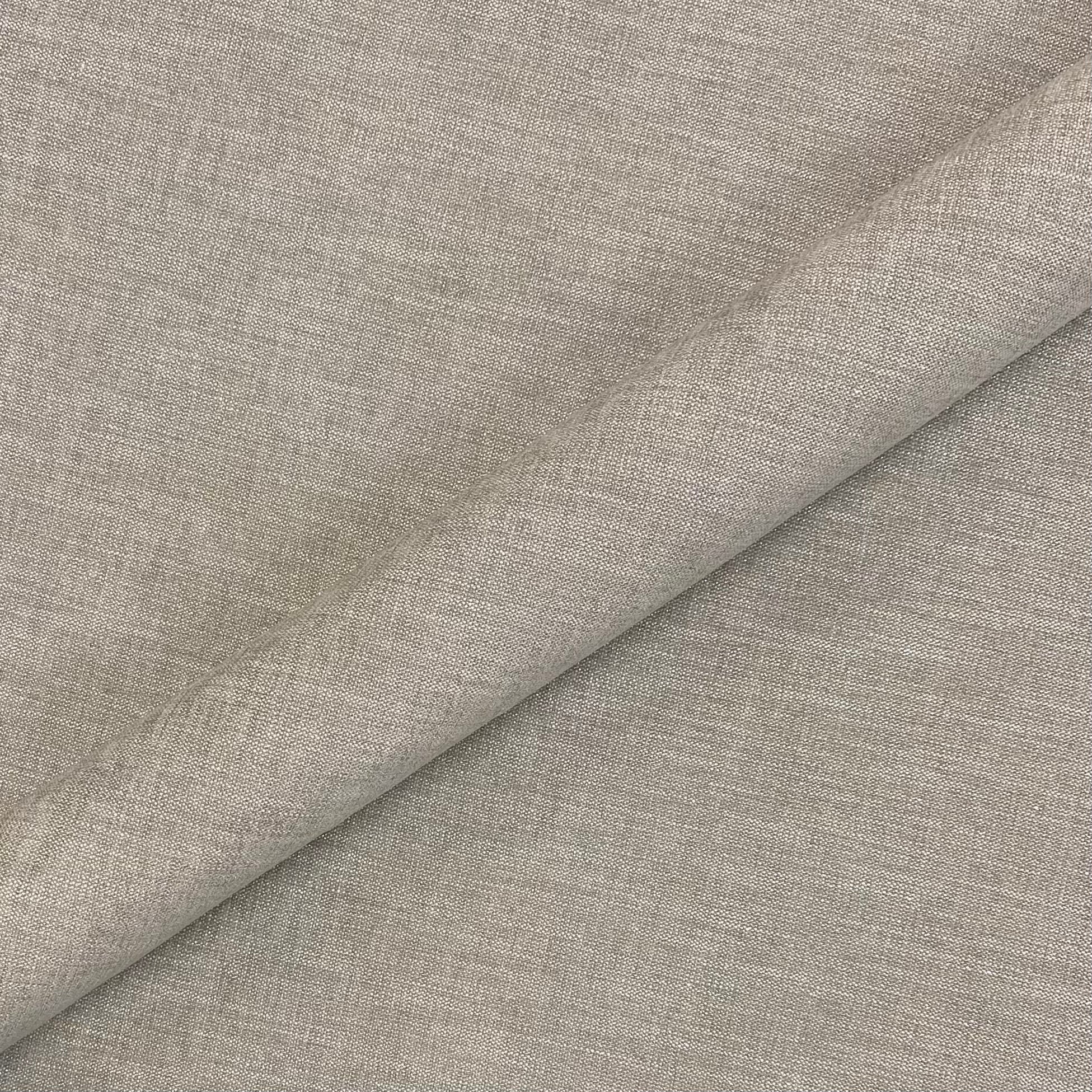 Taupe/metallic Glam Solid Jacquard Fabric 54"