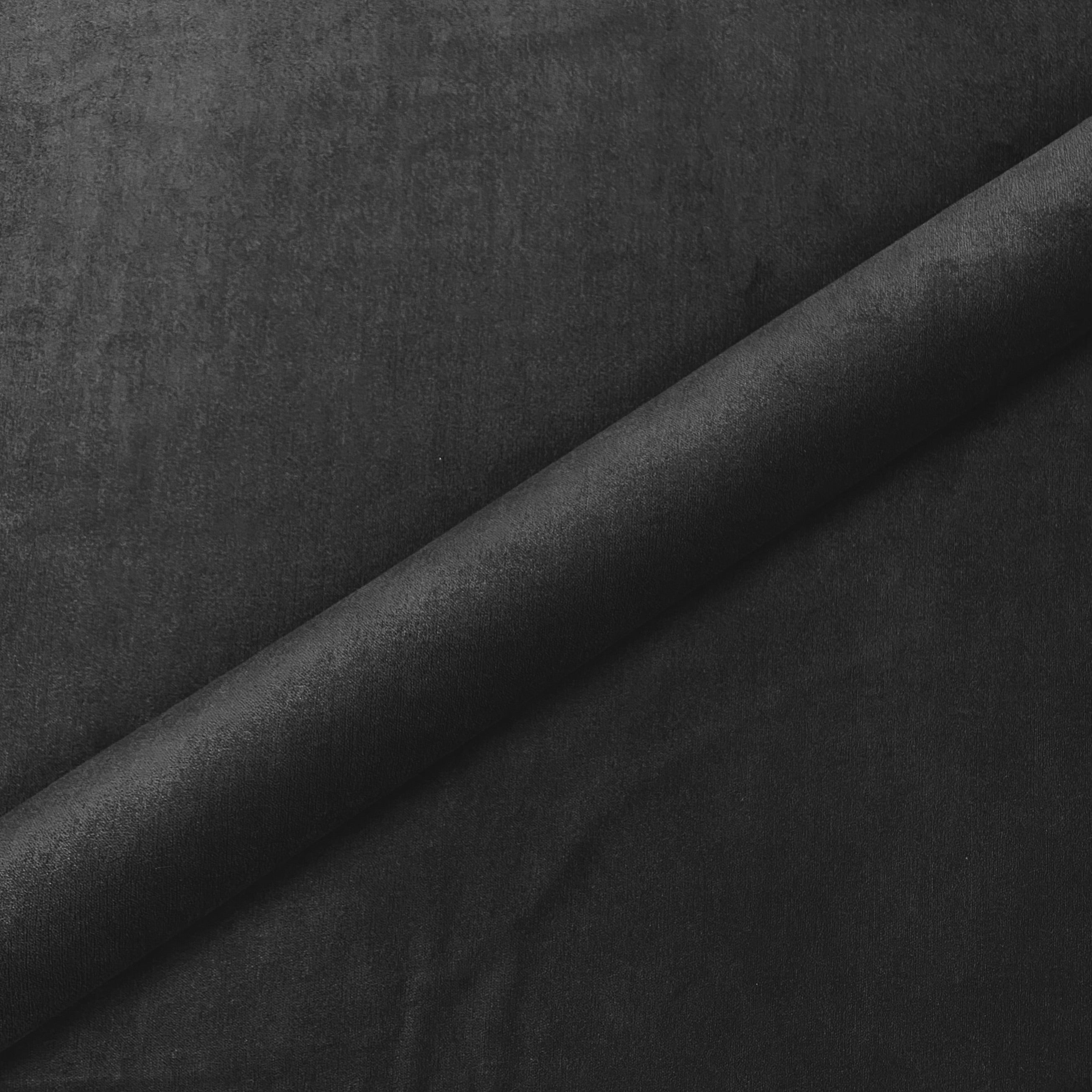 Black Luxe Solid Velvet Fabric 54"