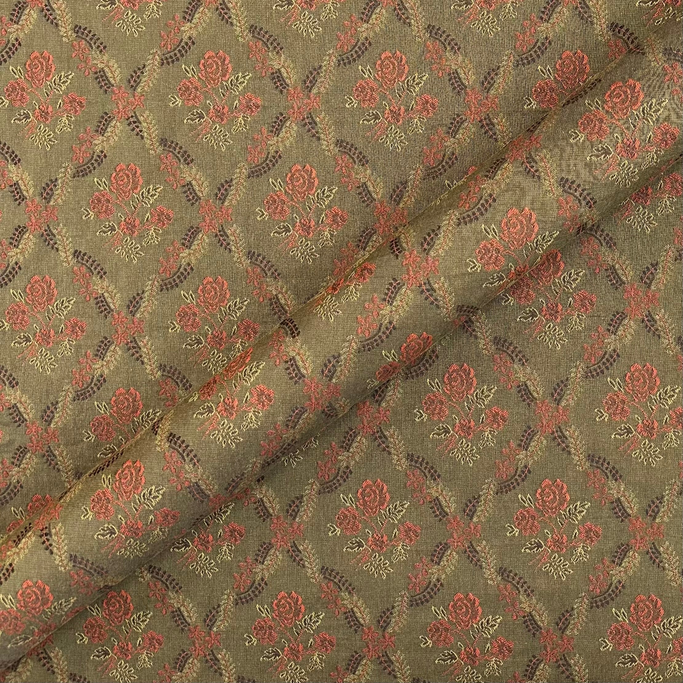 Dahlia Bark mid century fabric 54"