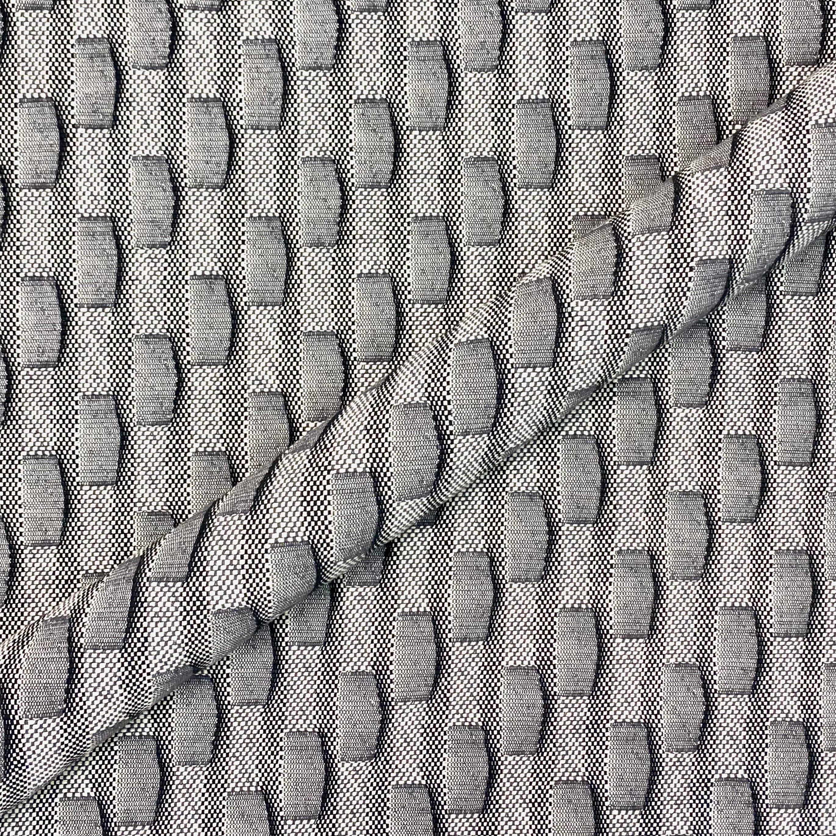 Light Gray Retro Tapestry Jacquard Upholstery Fabric 55"
