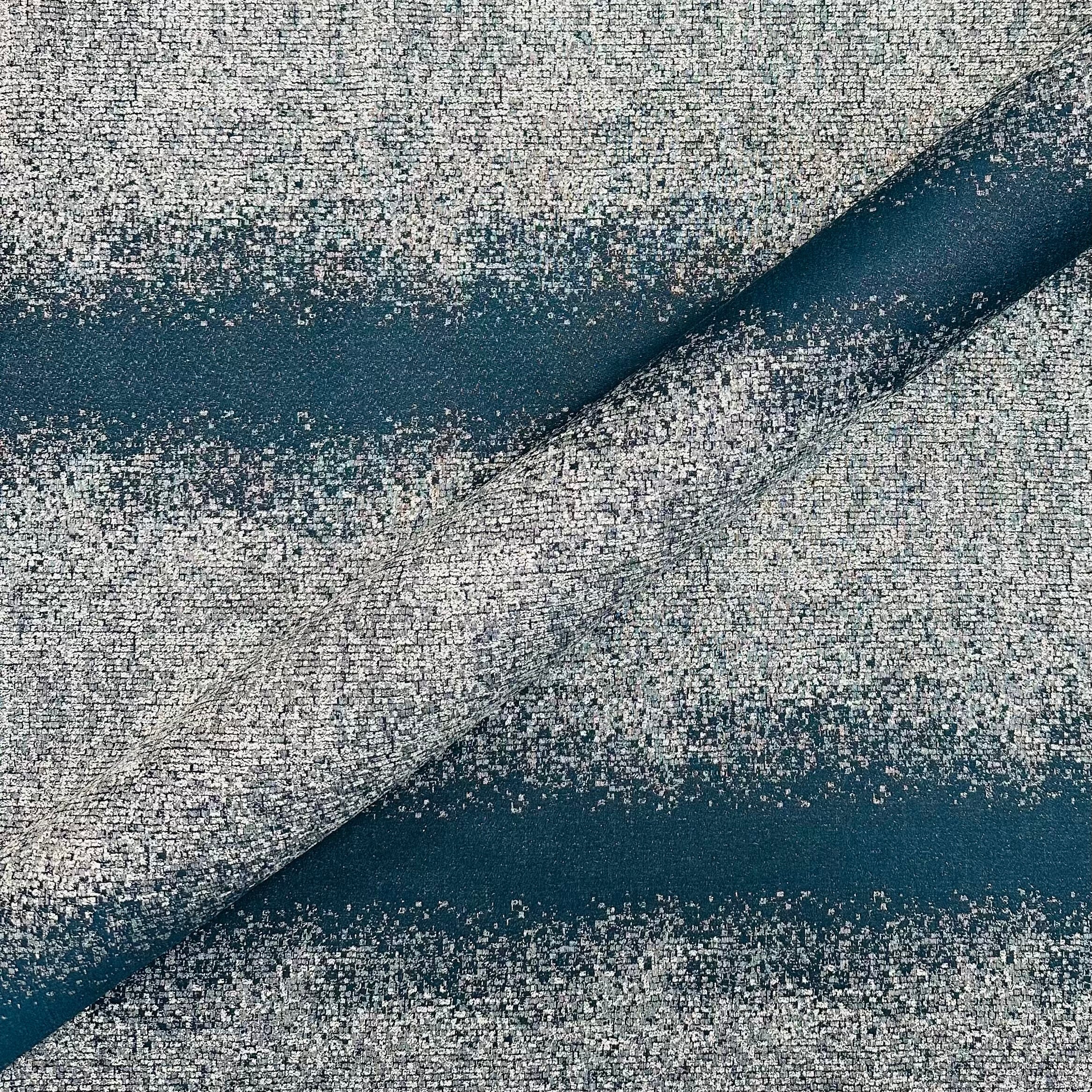 Illuminaire Navy Blue/Metallic Glam Fabric 54"