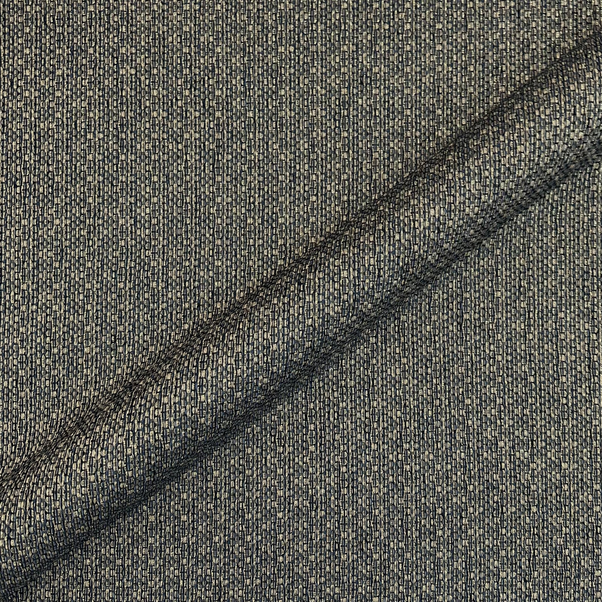 Navy Blue/Gold Glam Jacquard Fabric 120"