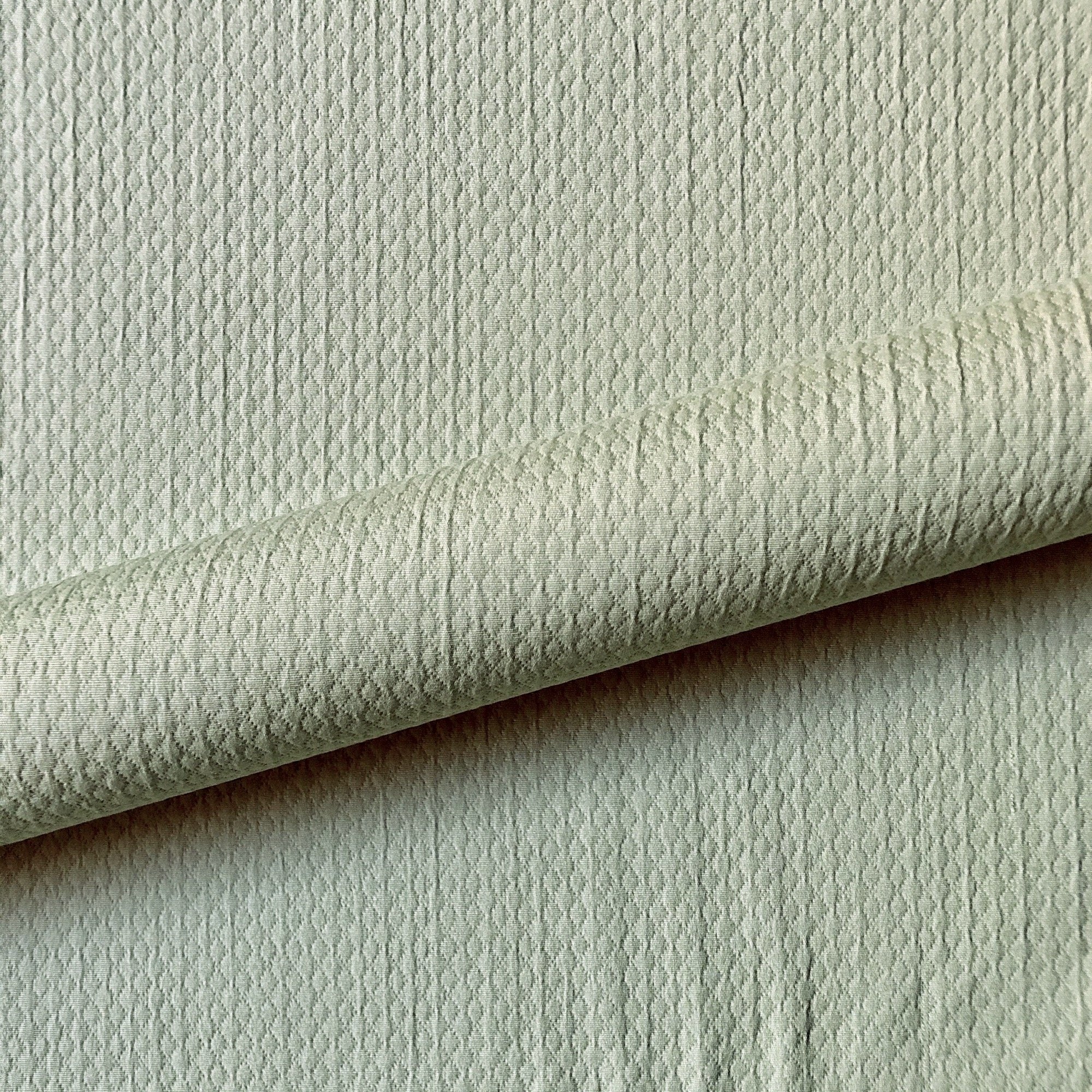 Seafoam Country Chic Diamond Matelasse Upholstery Fabric 54"