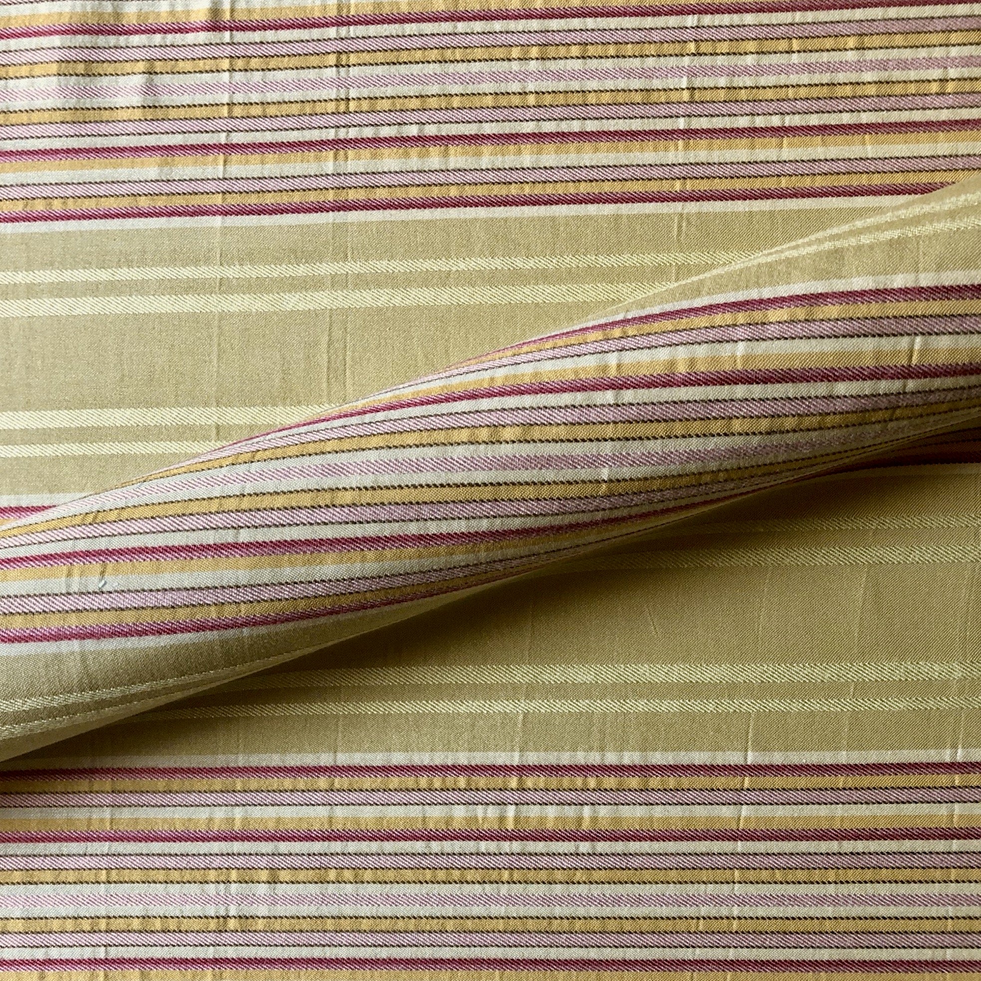 Spring Pastel Girls Stripe Textured Upholstery Fabric 54"