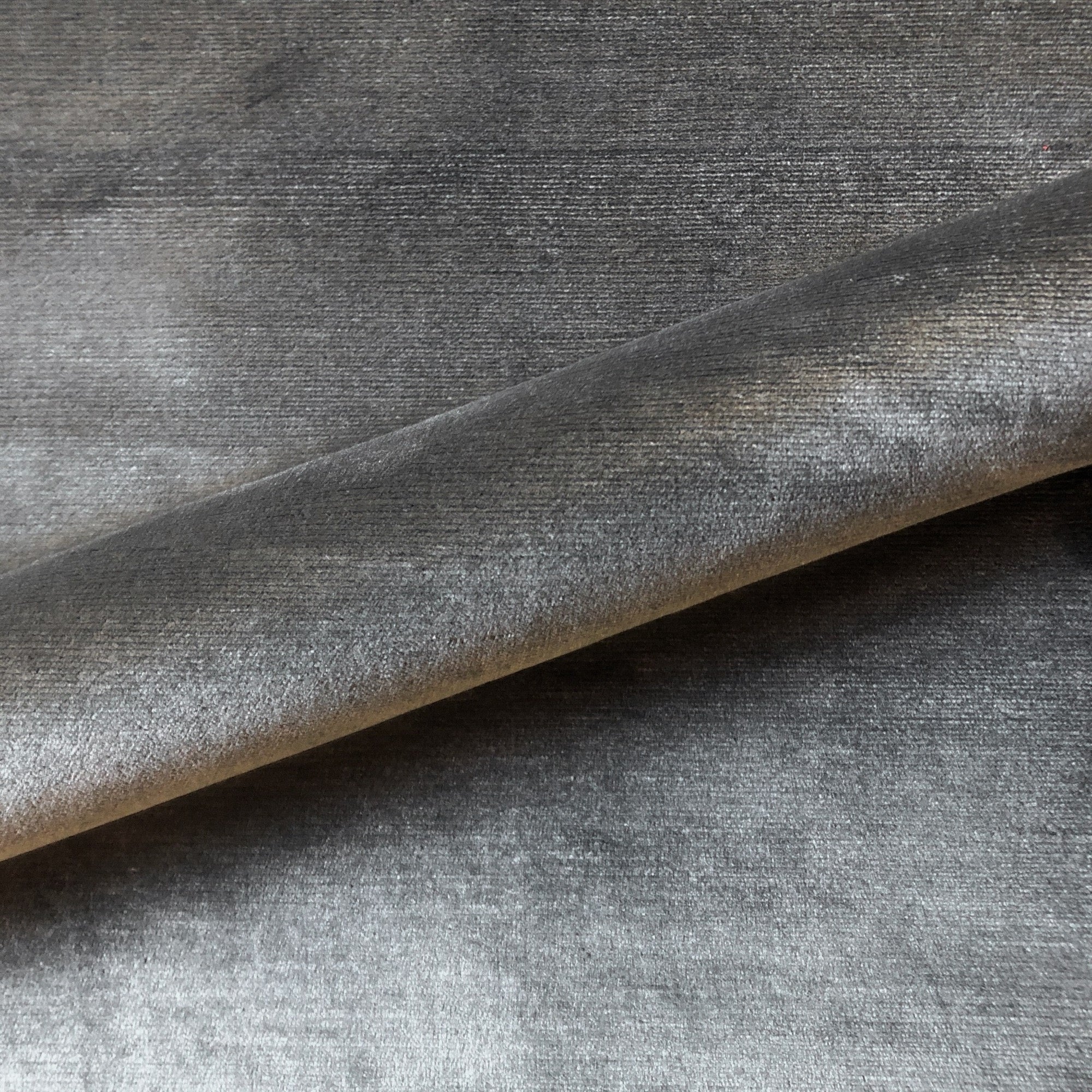 Graphite Industrial Solid Textured Velvet Upholstery Fabric 54"
