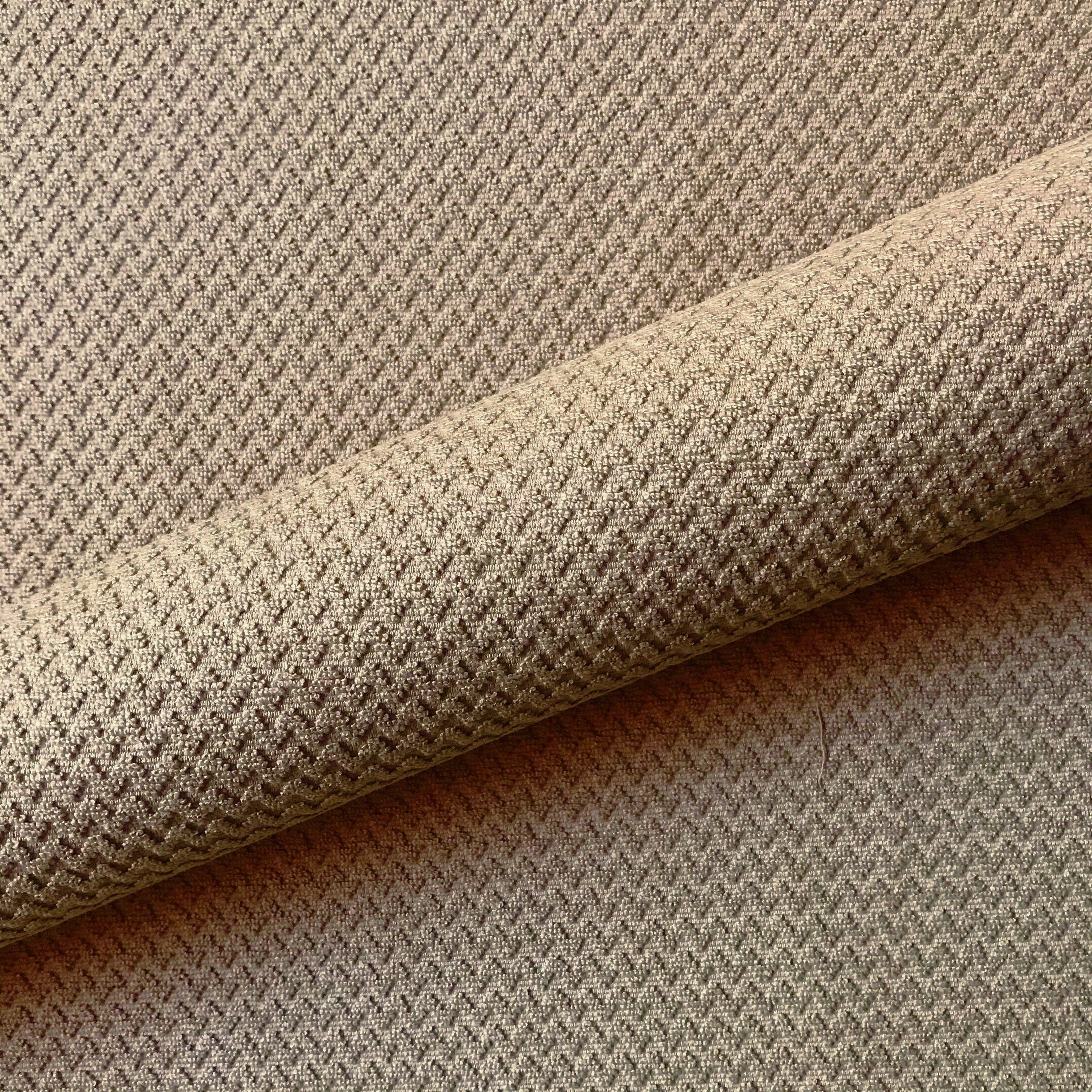 Sand Contemporary Textured Chevron Upholstery Fabric 56"