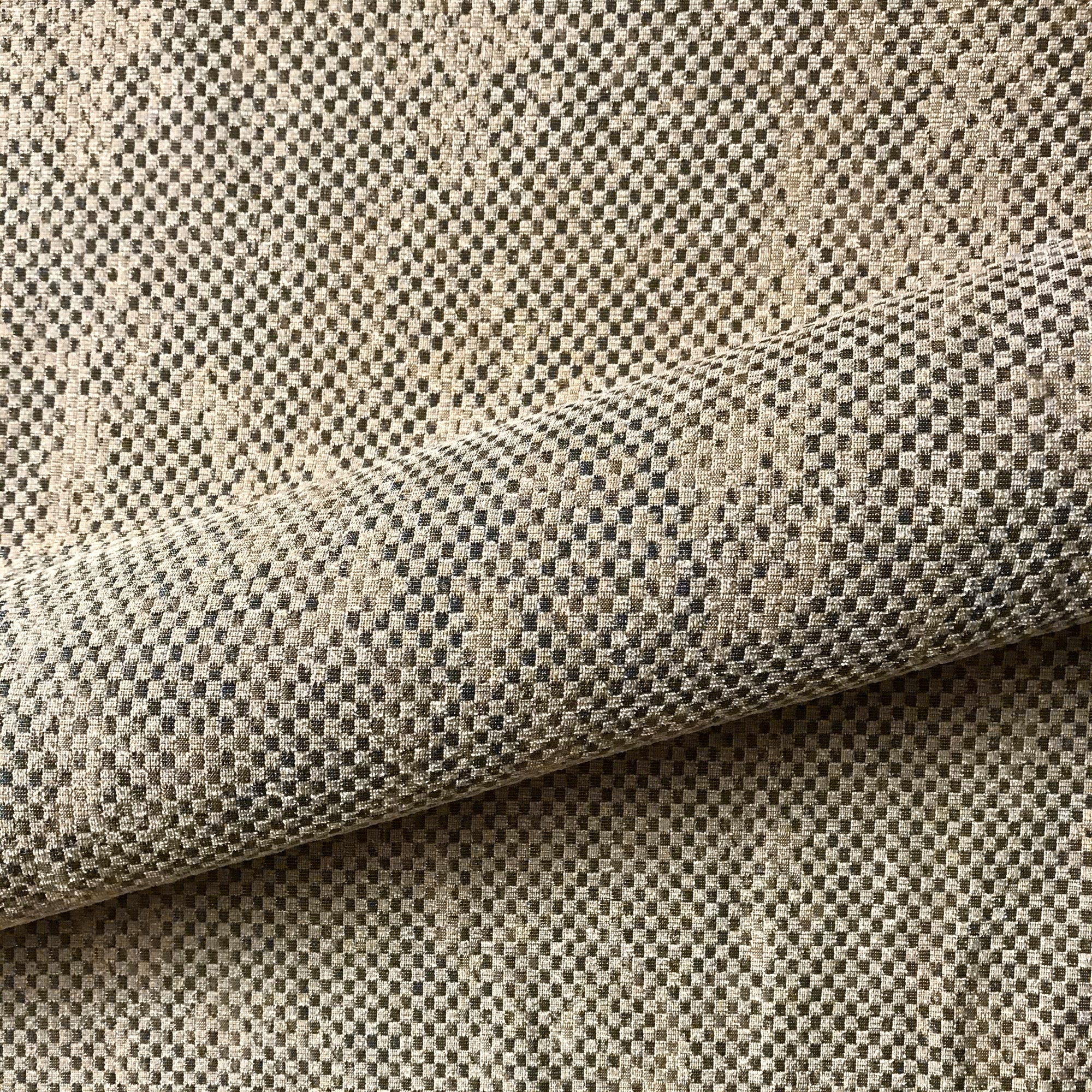 Beige and Gray Mountain Resort Basketweave Upholstery Fabric 54"