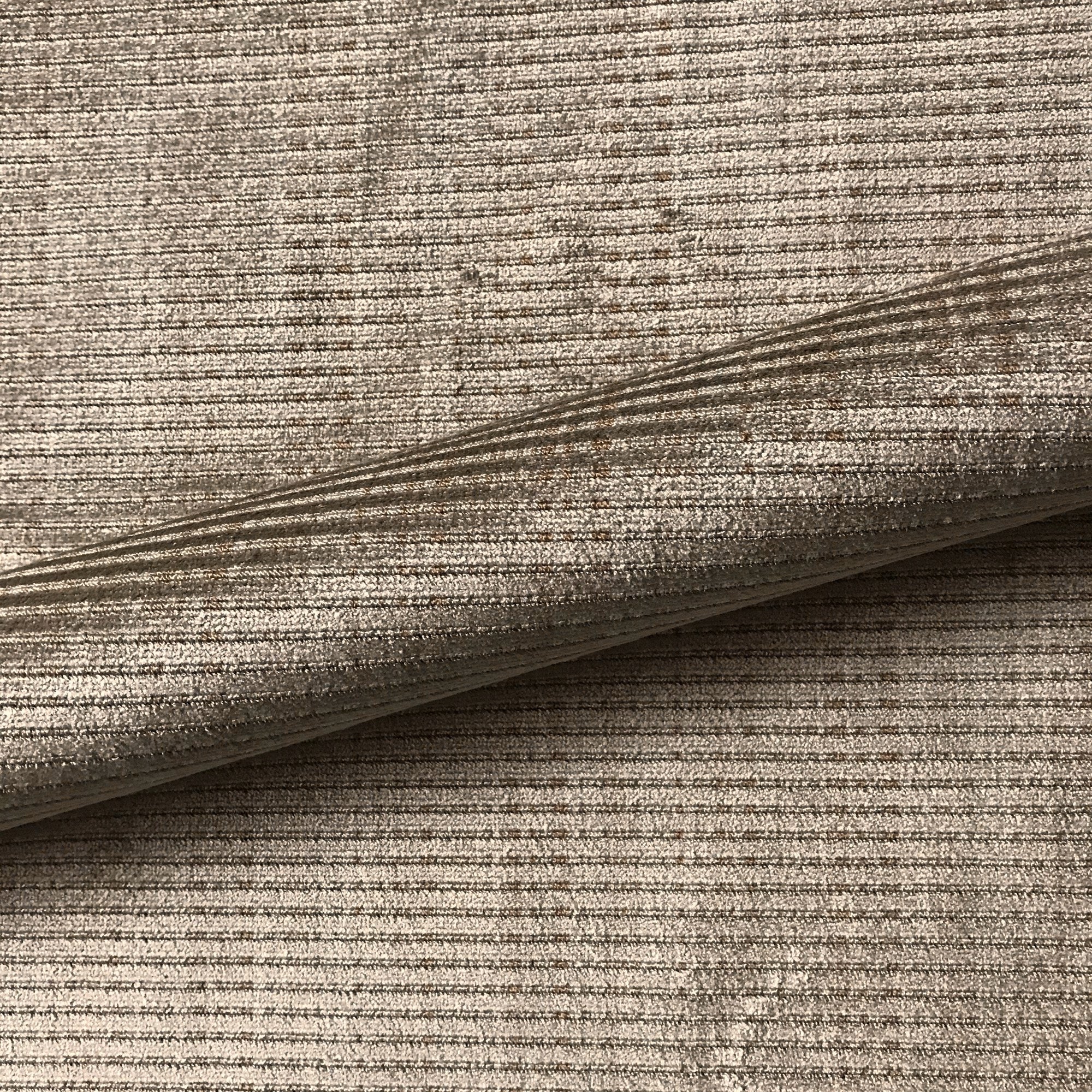 Neutral Stripe Chenille Upholstery Fabric 54"