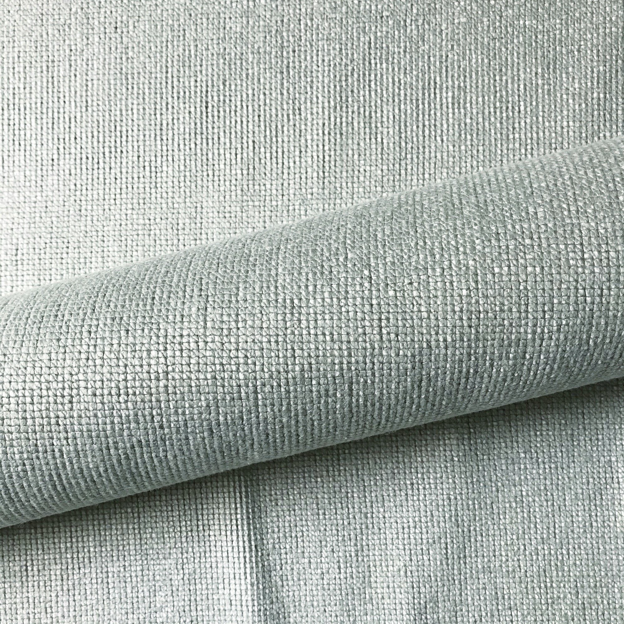 Mint Green Beach Textured Woven Upholstery Fabric 54"