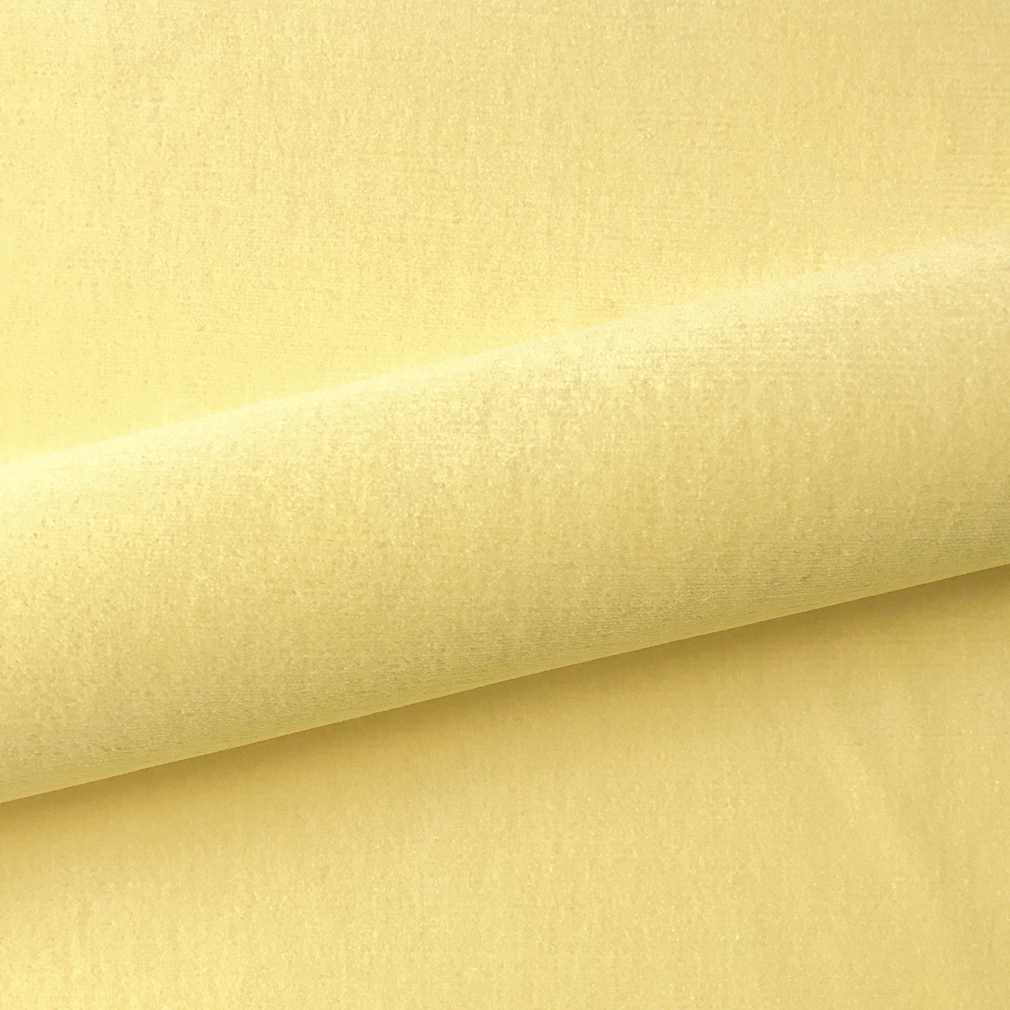 Pastel Yellow Springtime Textured Chenille Upholstery Fabric 54"