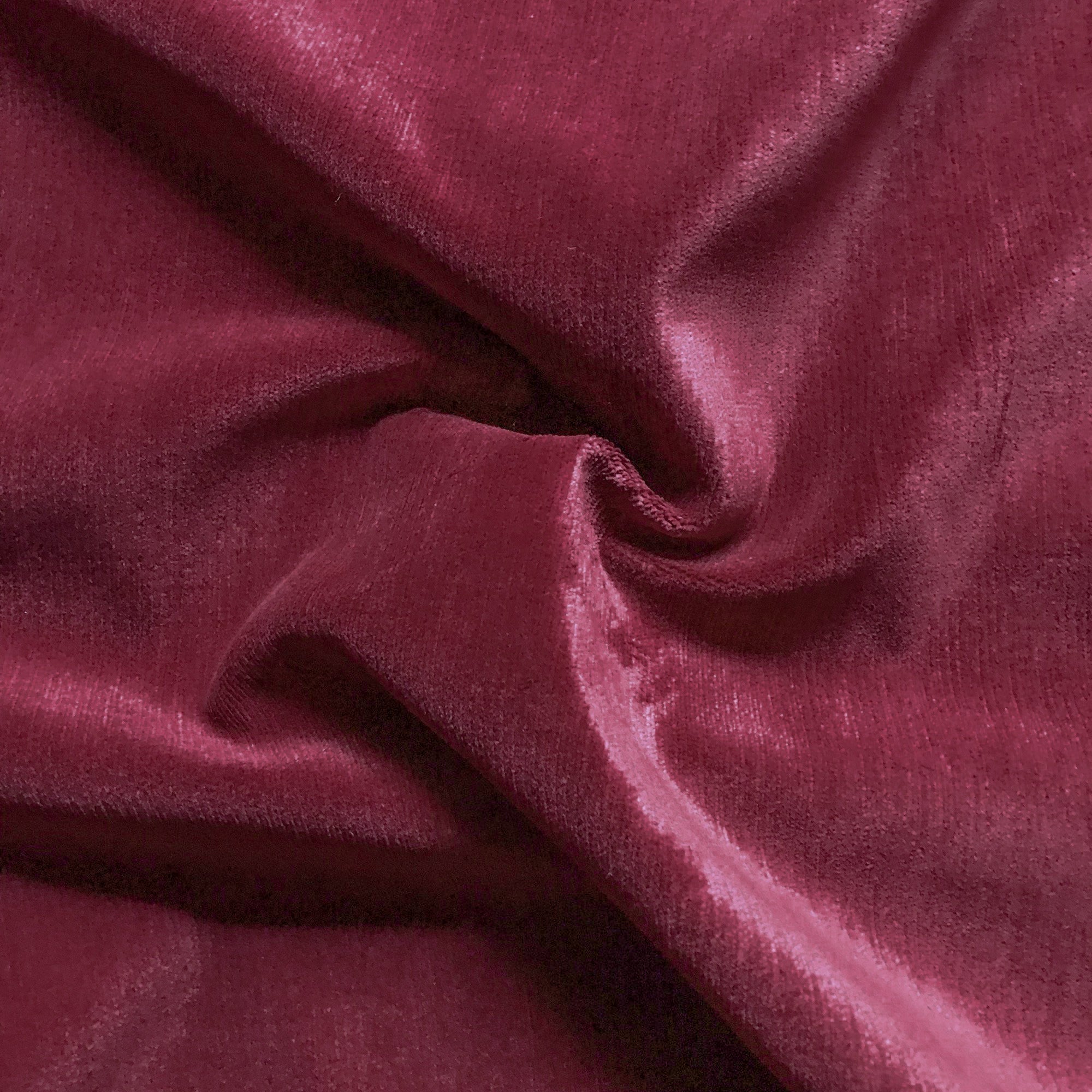 Raspberry Luxe Solid Textured Chenille Upholstery Fabric 54"