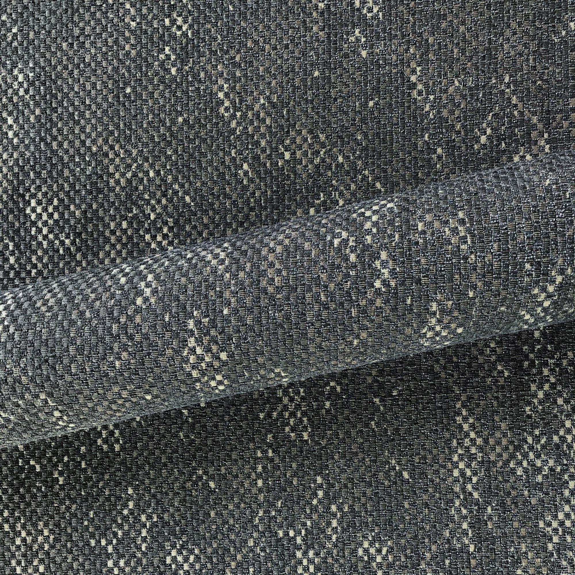 Gray Glam Abstract Woven Upholstery Fabric 54"