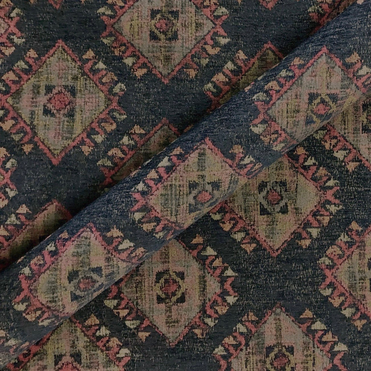 Multicolor Southwest Tribal Jacquard Upholstery Fabric 54"