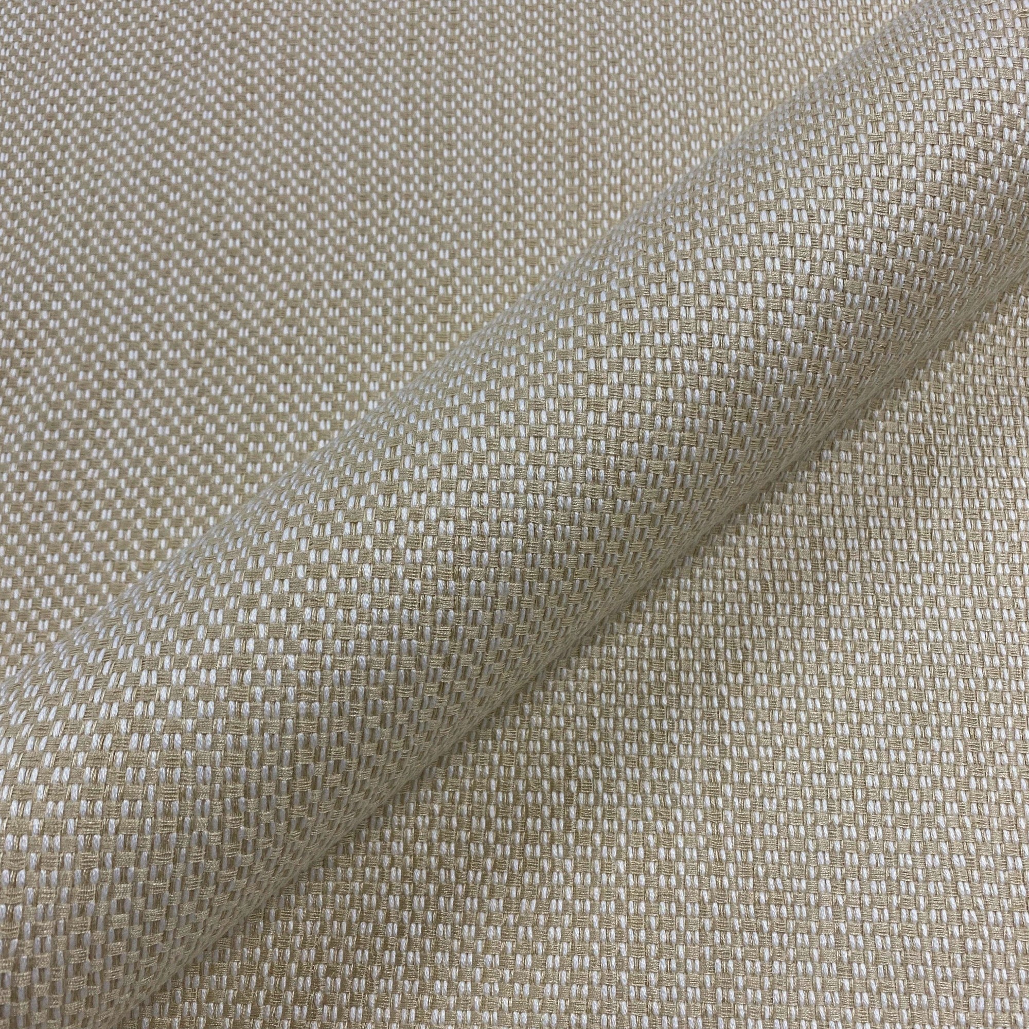 Quadrato Cream Woven Upholstery Fabric 54"
